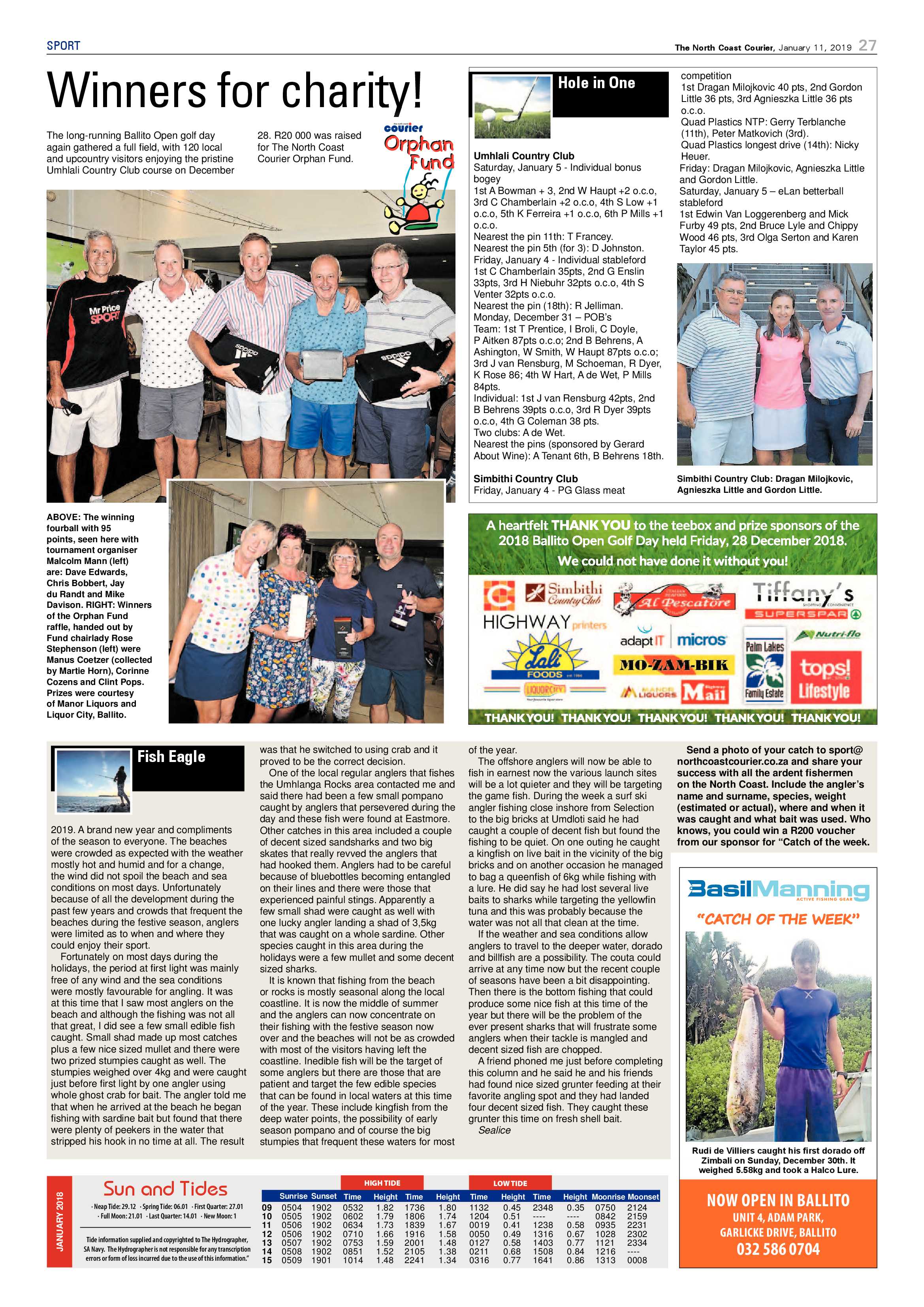 The North Coast Courier – 11 January 2019 page 27