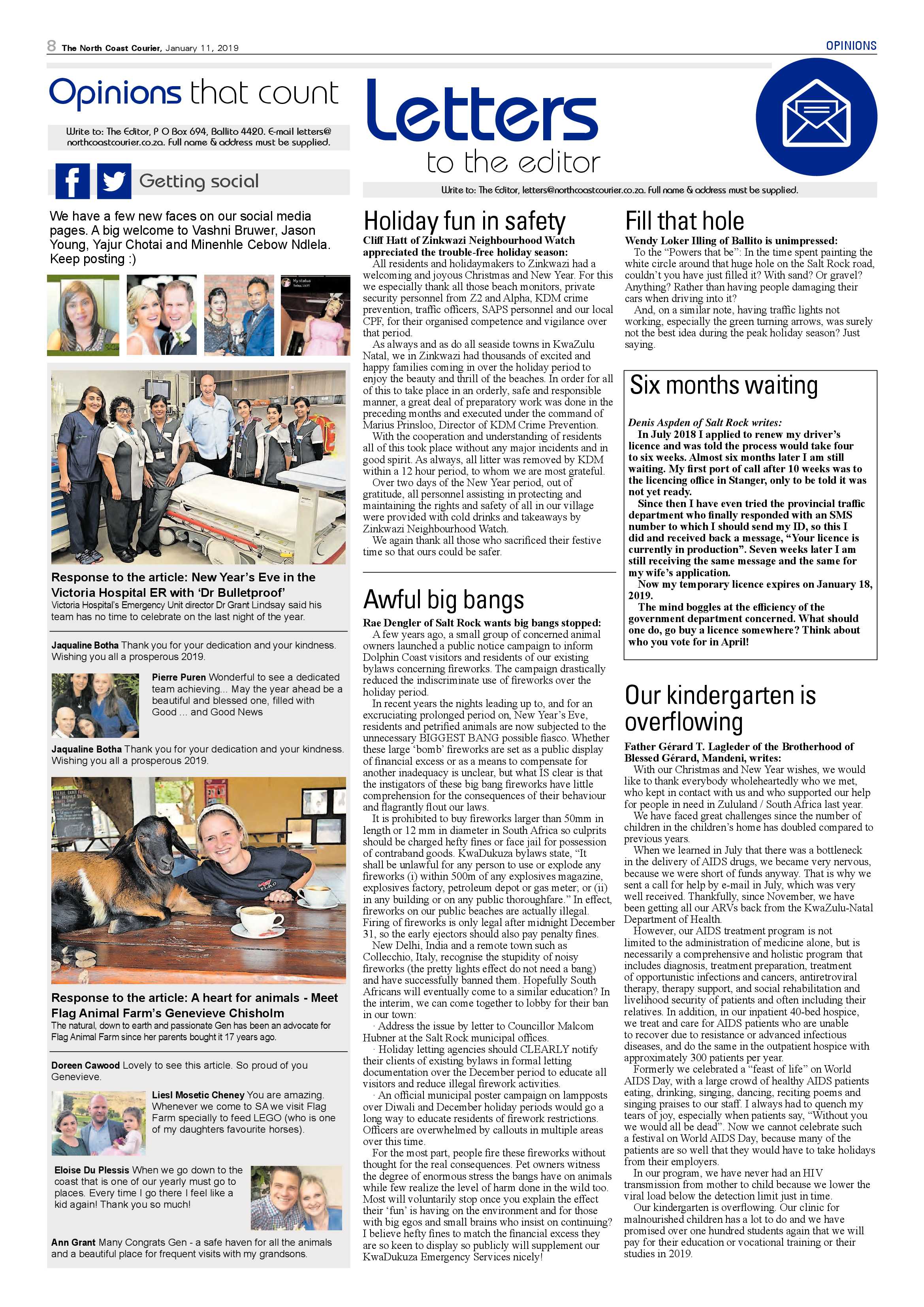 The North Coast Courier – 11 January 2019 page 8
