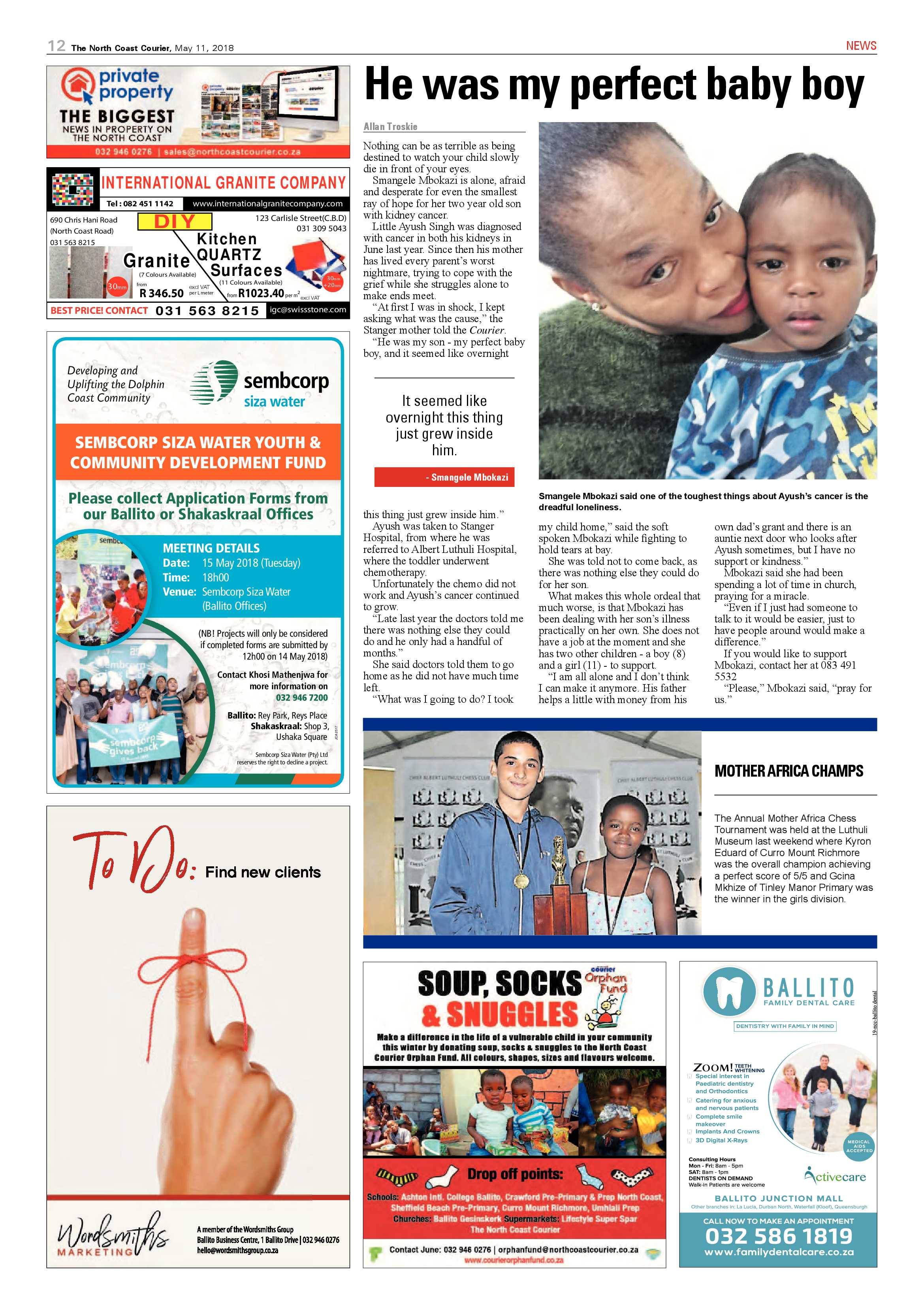 The North Coast Courier – 11 May 2018 page 12