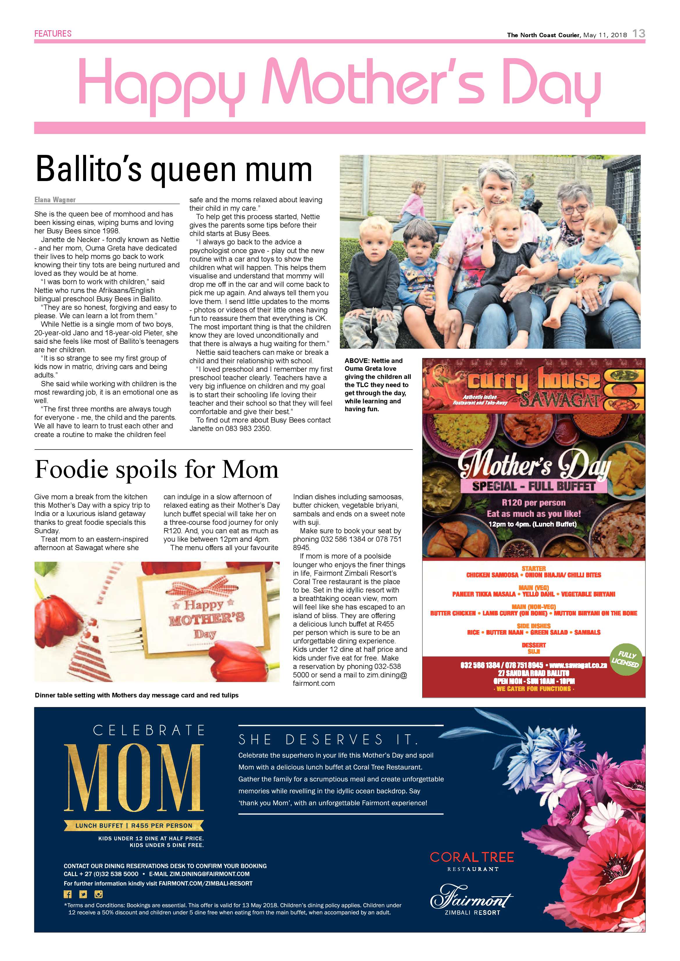 The North Coast Courier – 11 May 2018 page 13