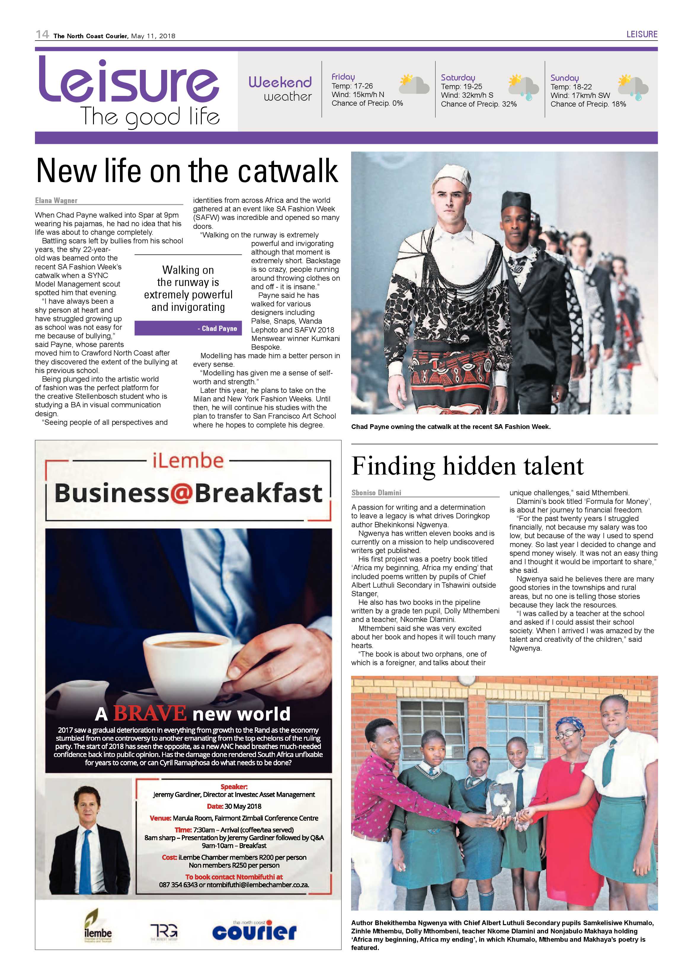 The North Coast Courier – 11 May 2018 page 14