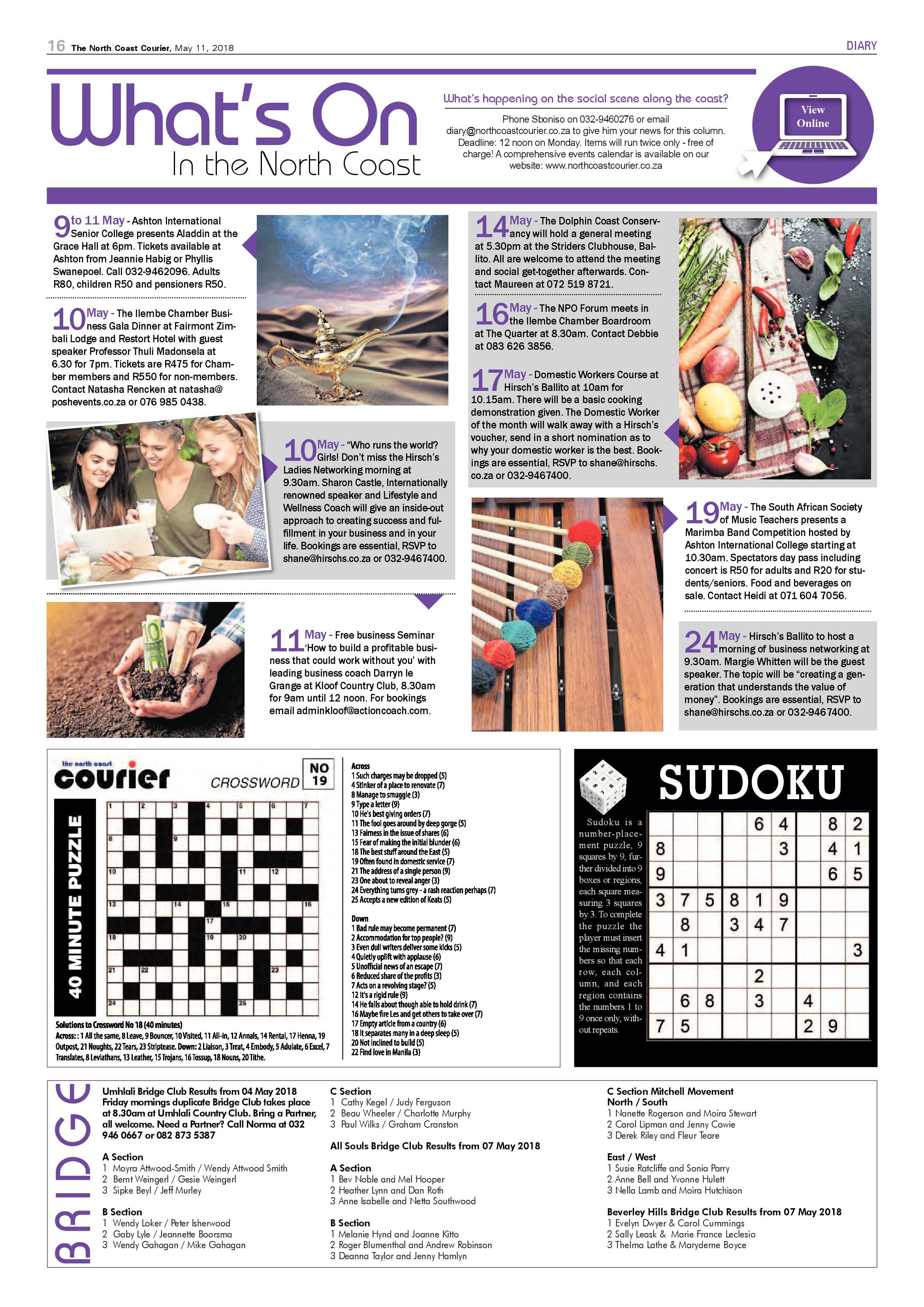 The North Coast Courier – 11 May 2018 page 16