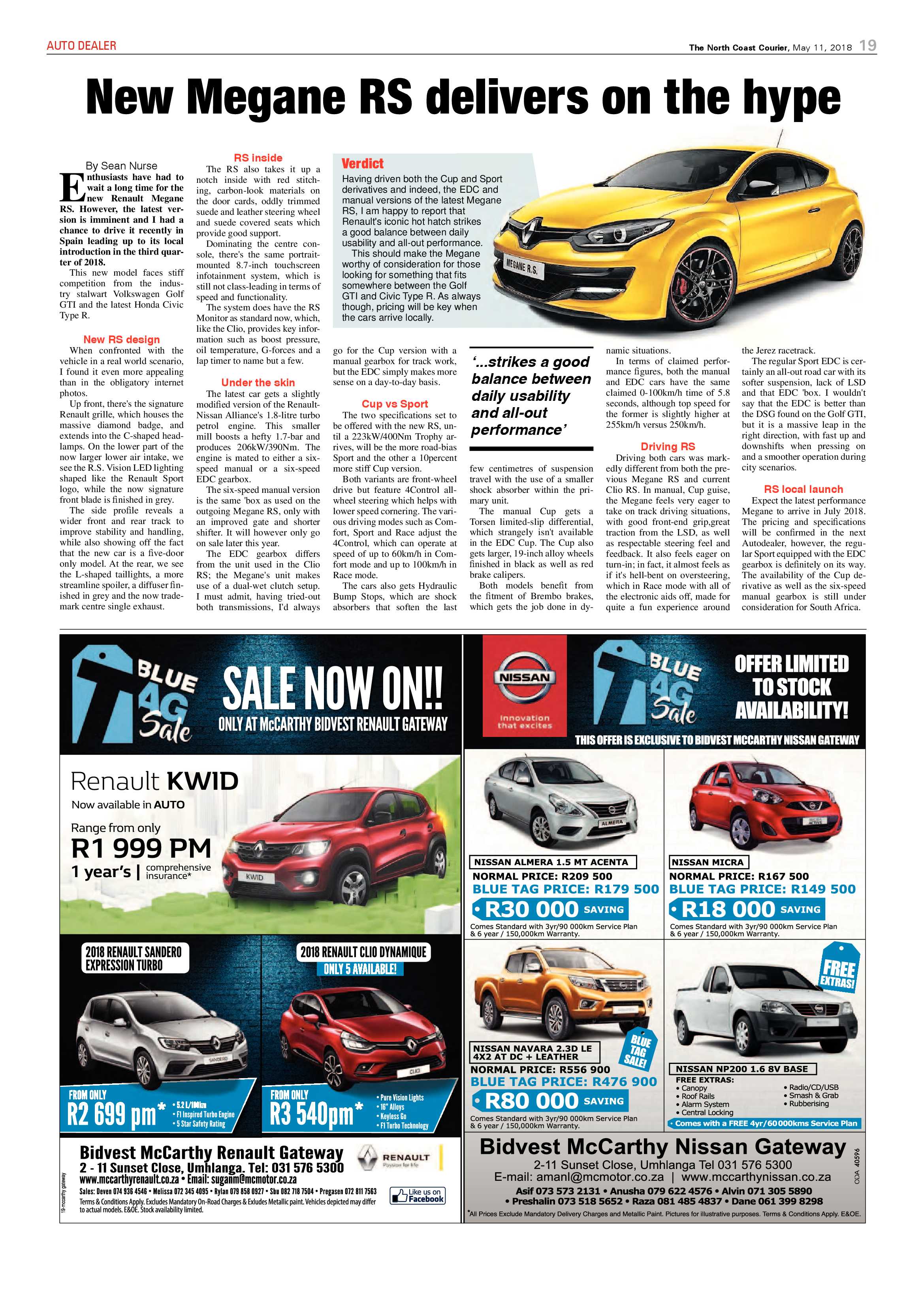 The North Coast Courier – 11 May 2018 page 19
