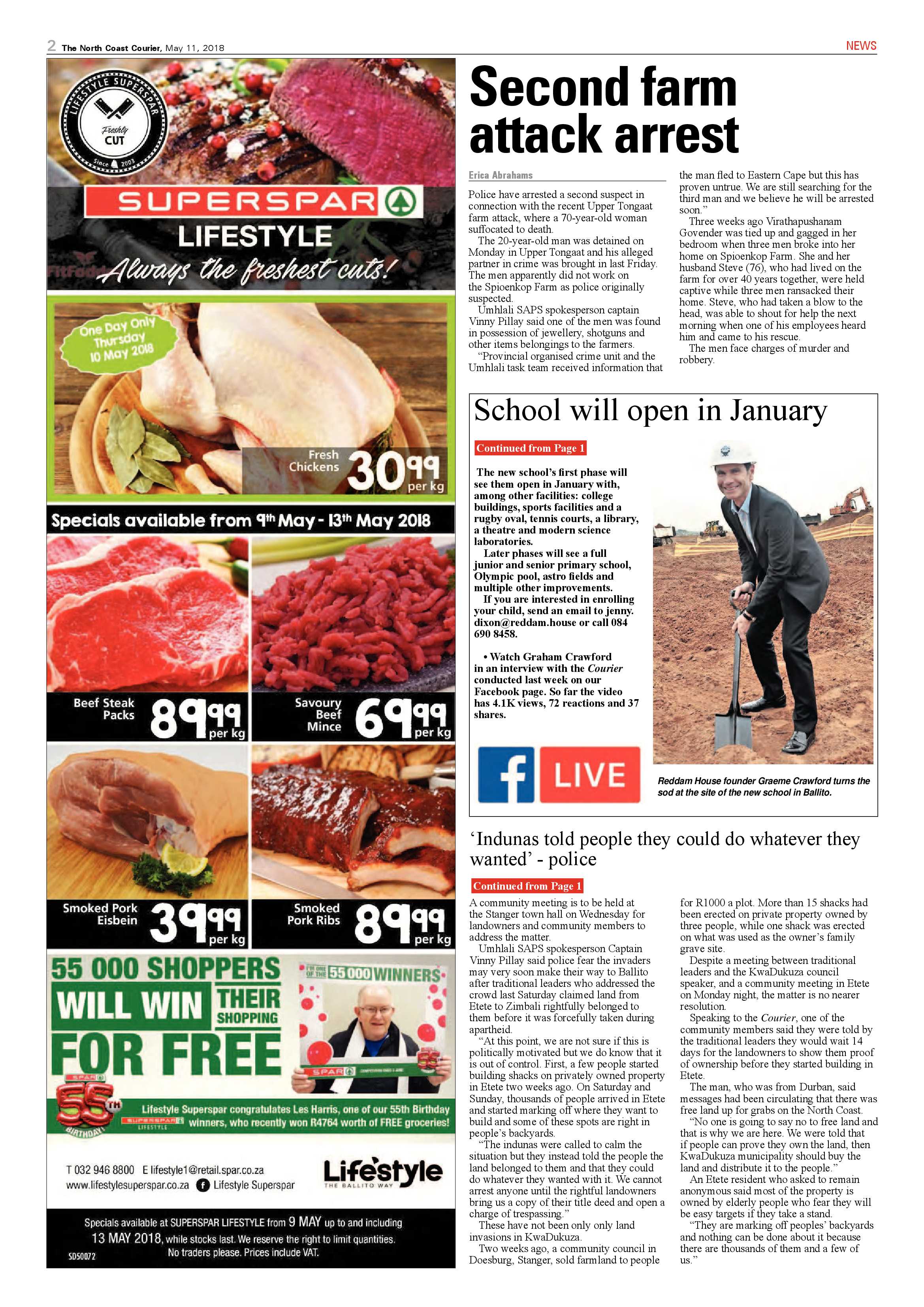The North Coast Courier – 11 May 2018 page 2