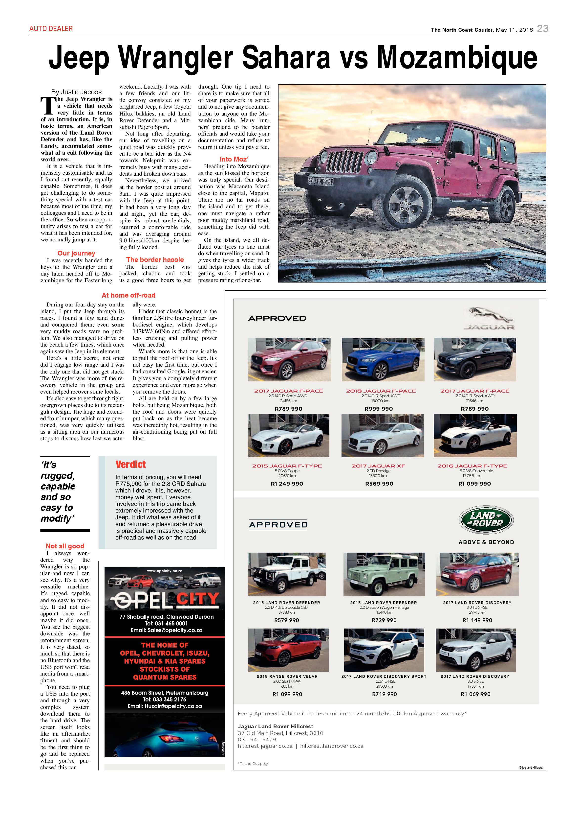 The North Coast Courier – 11 May 2018 page 23