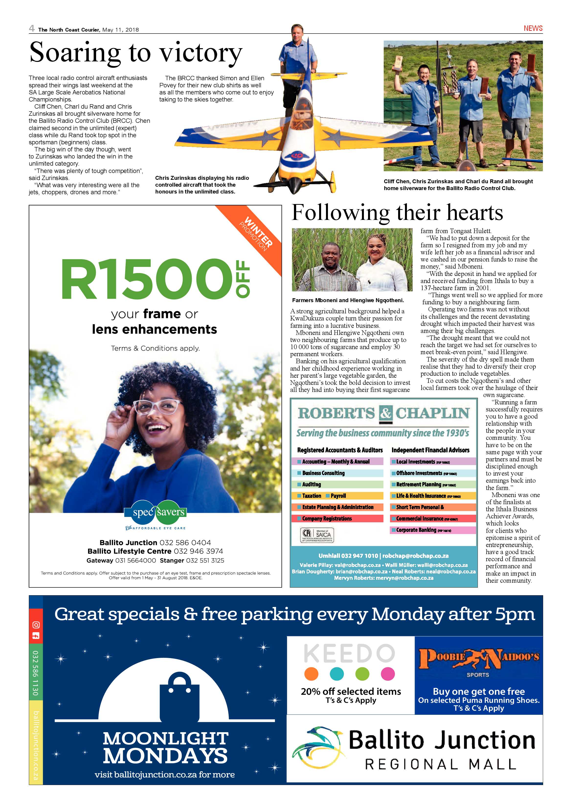 The North Coast Courier – 11 May 2018 page 4