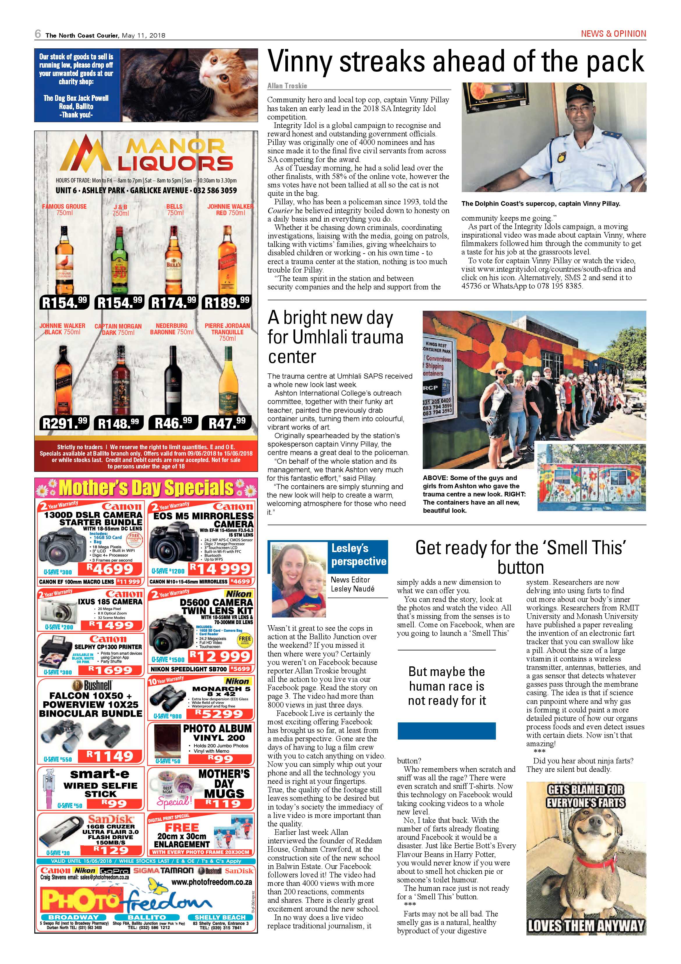 The North Coast Courier – 11 May 2018 page 6