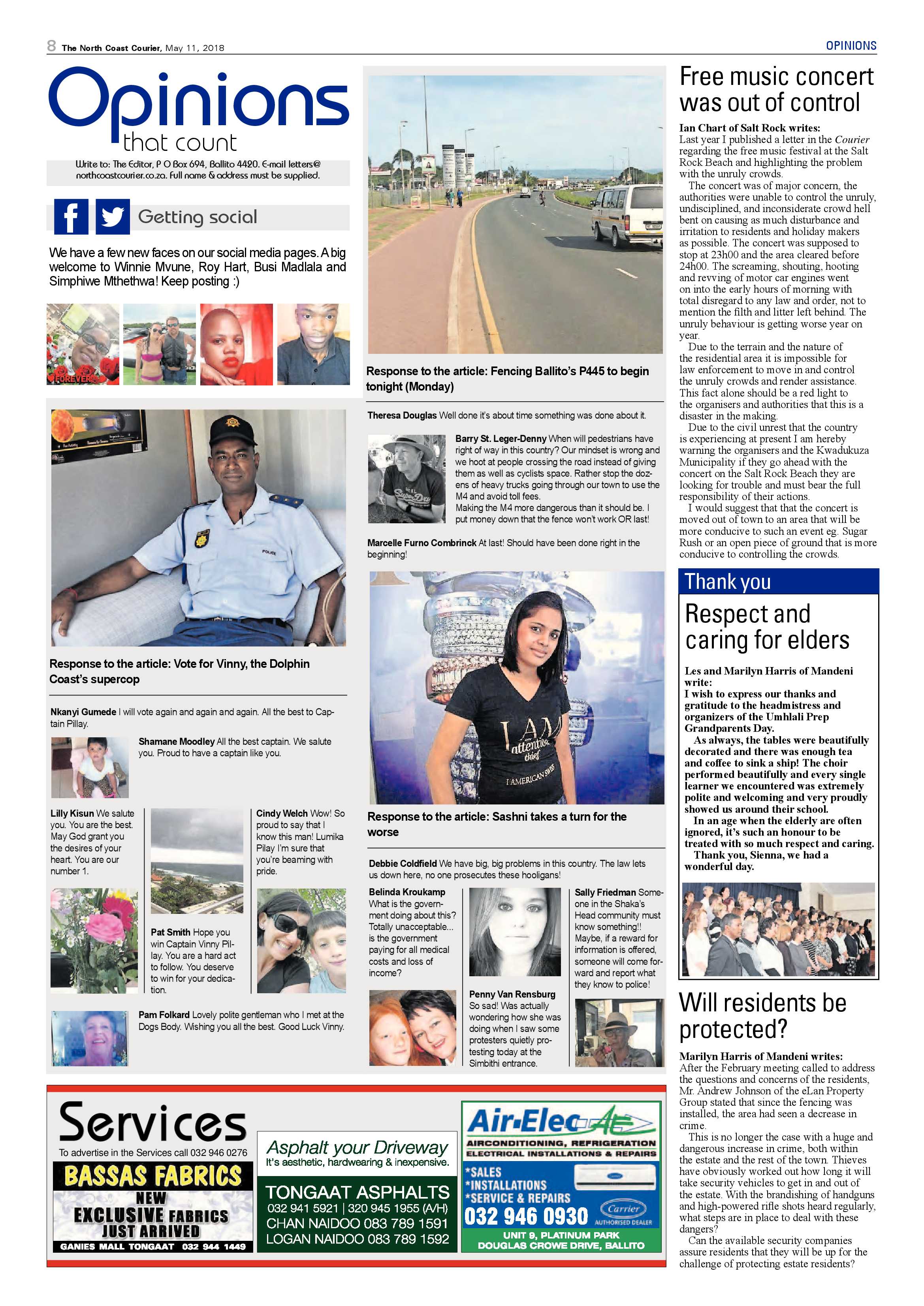 The North Coast Courier – 11 May 2018 page 8