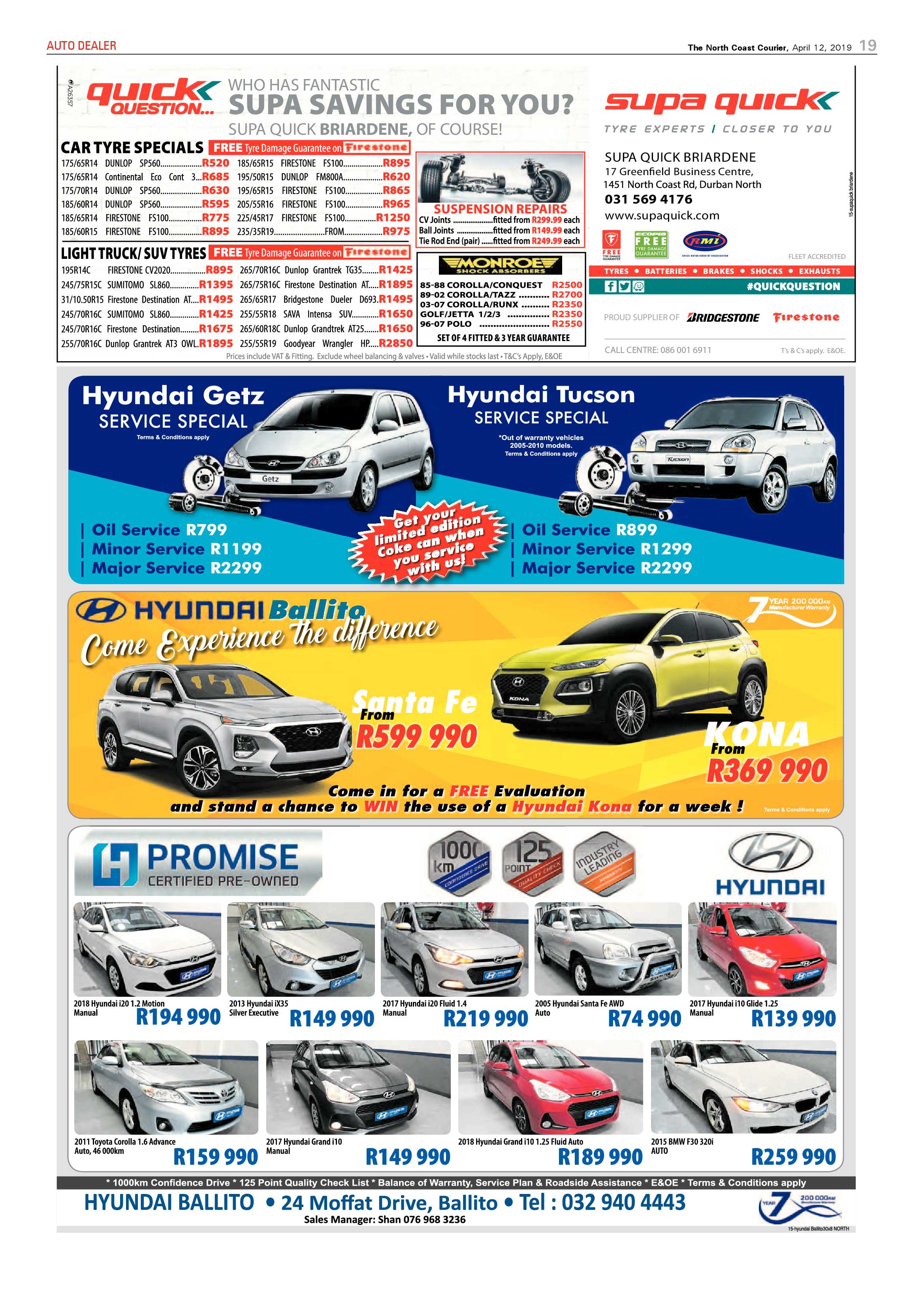 The North Coast Courier – 12 April 2019 page 19