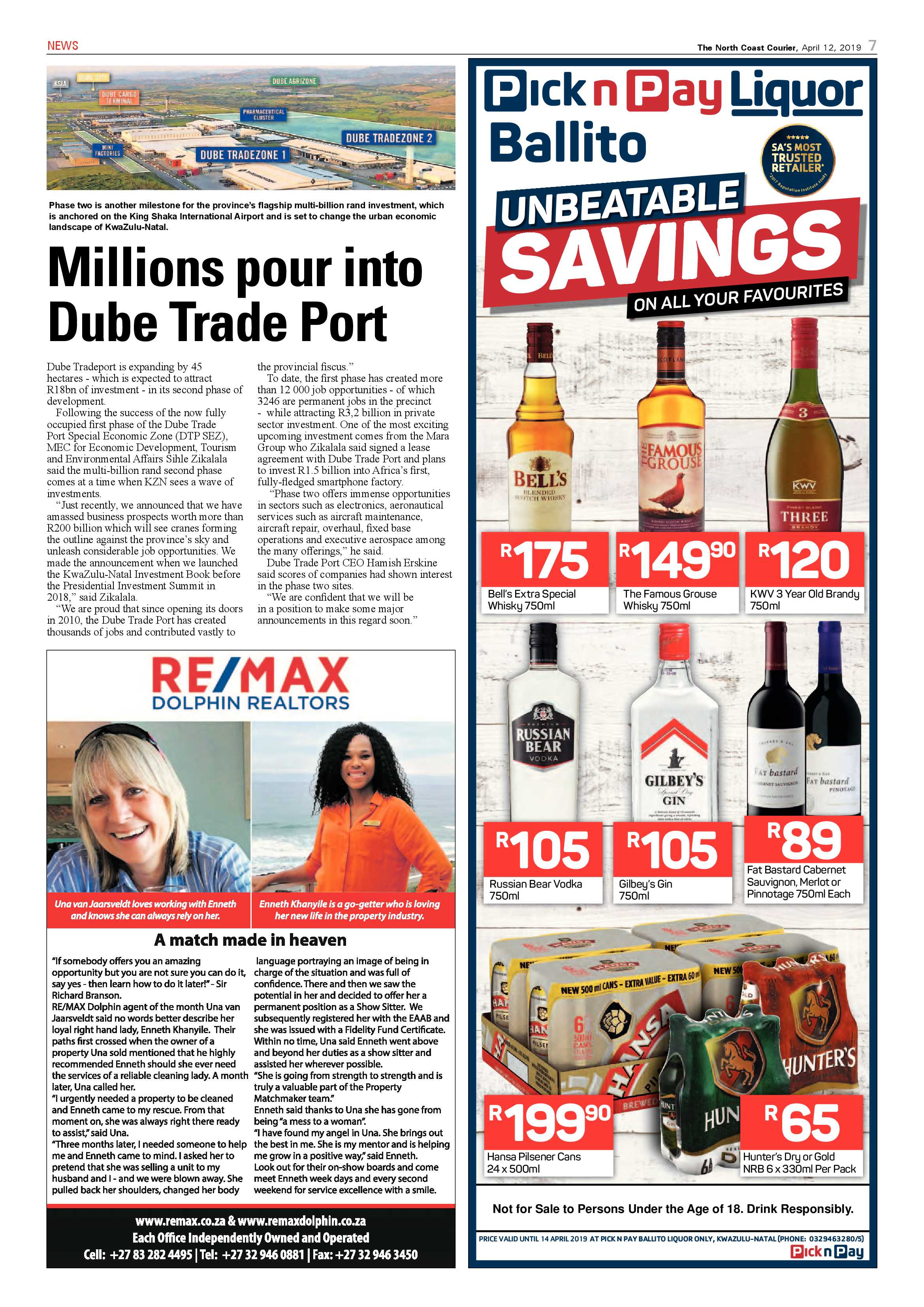 The North Coast Courier – 12 April 2019 page 7