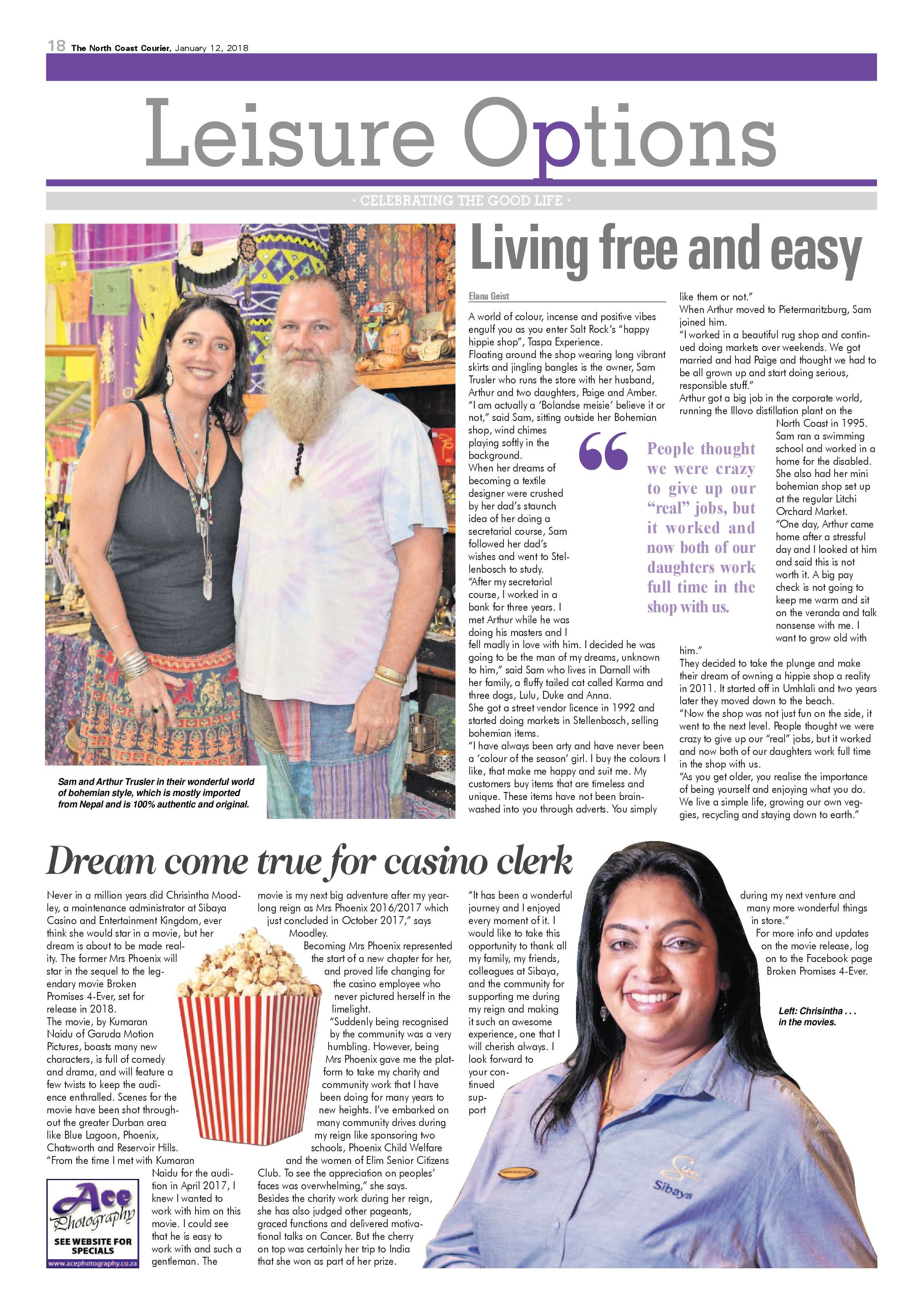 The North Coast Courier – 12 January 2018 page 18
