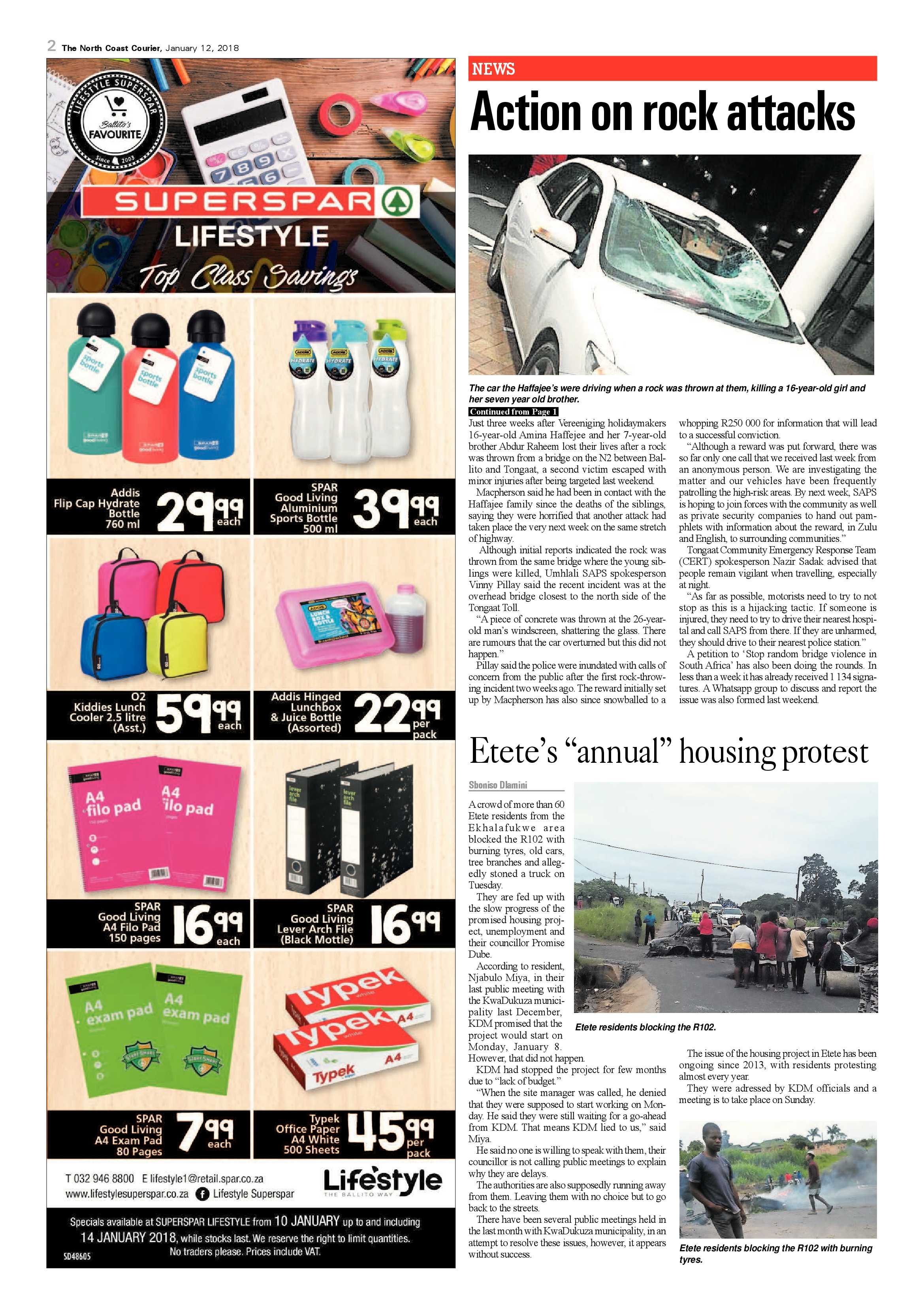 The North Coast Courier – 12 January 2018 page 2