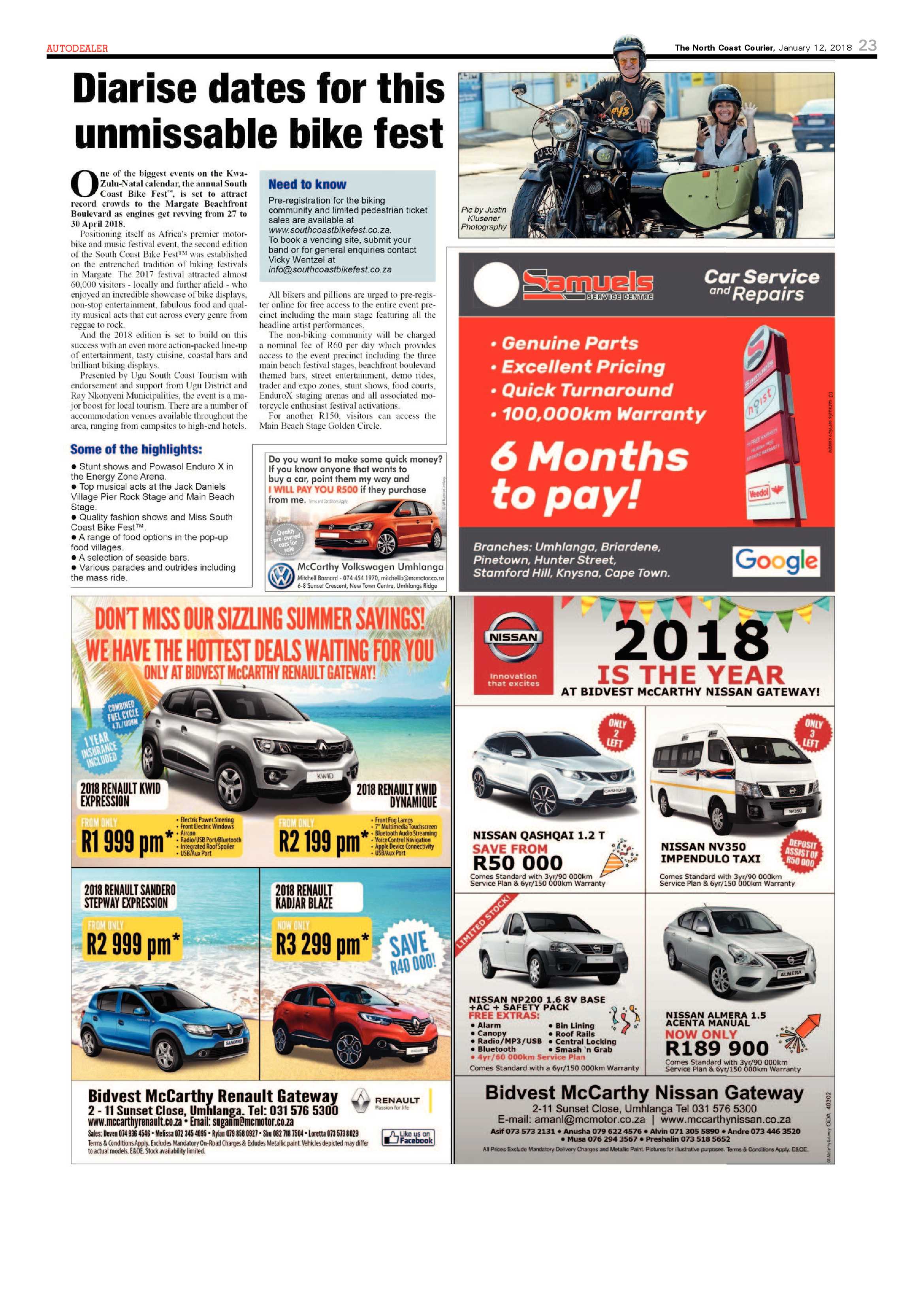 The North Coast Courier – 12 January 2018 page 23
