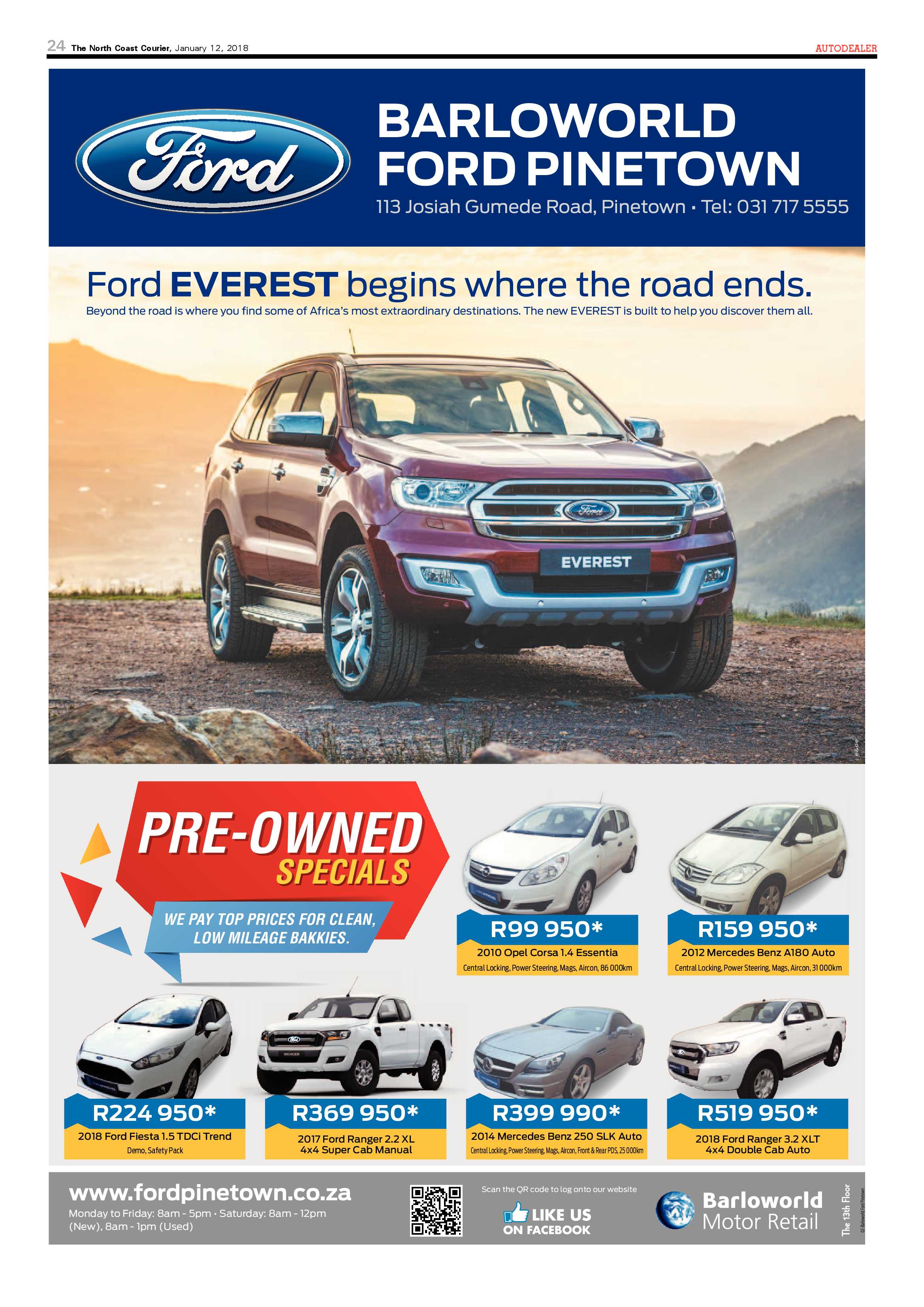 The North Coast Courier – 12 January 2018 page 24