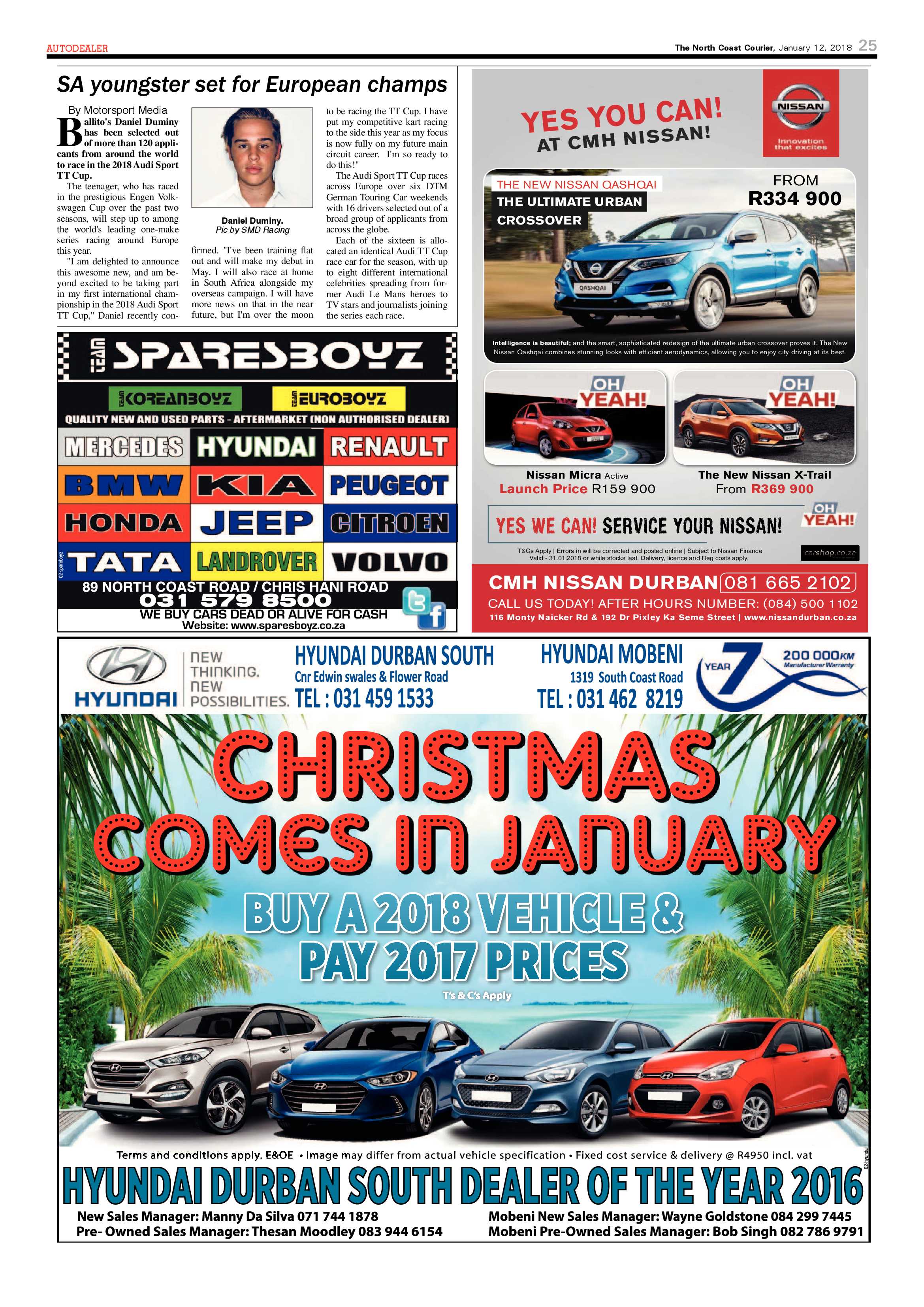 The North Coast Courier – 12 January 2018 page 25