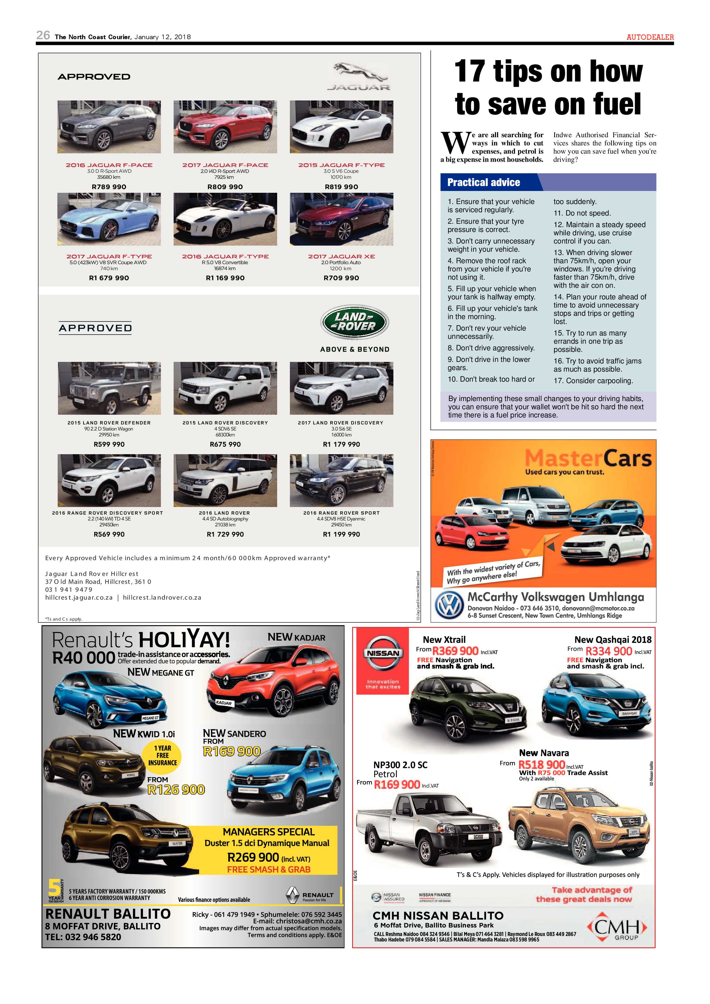 The North Coast Courier – 12 January 2018 page 26