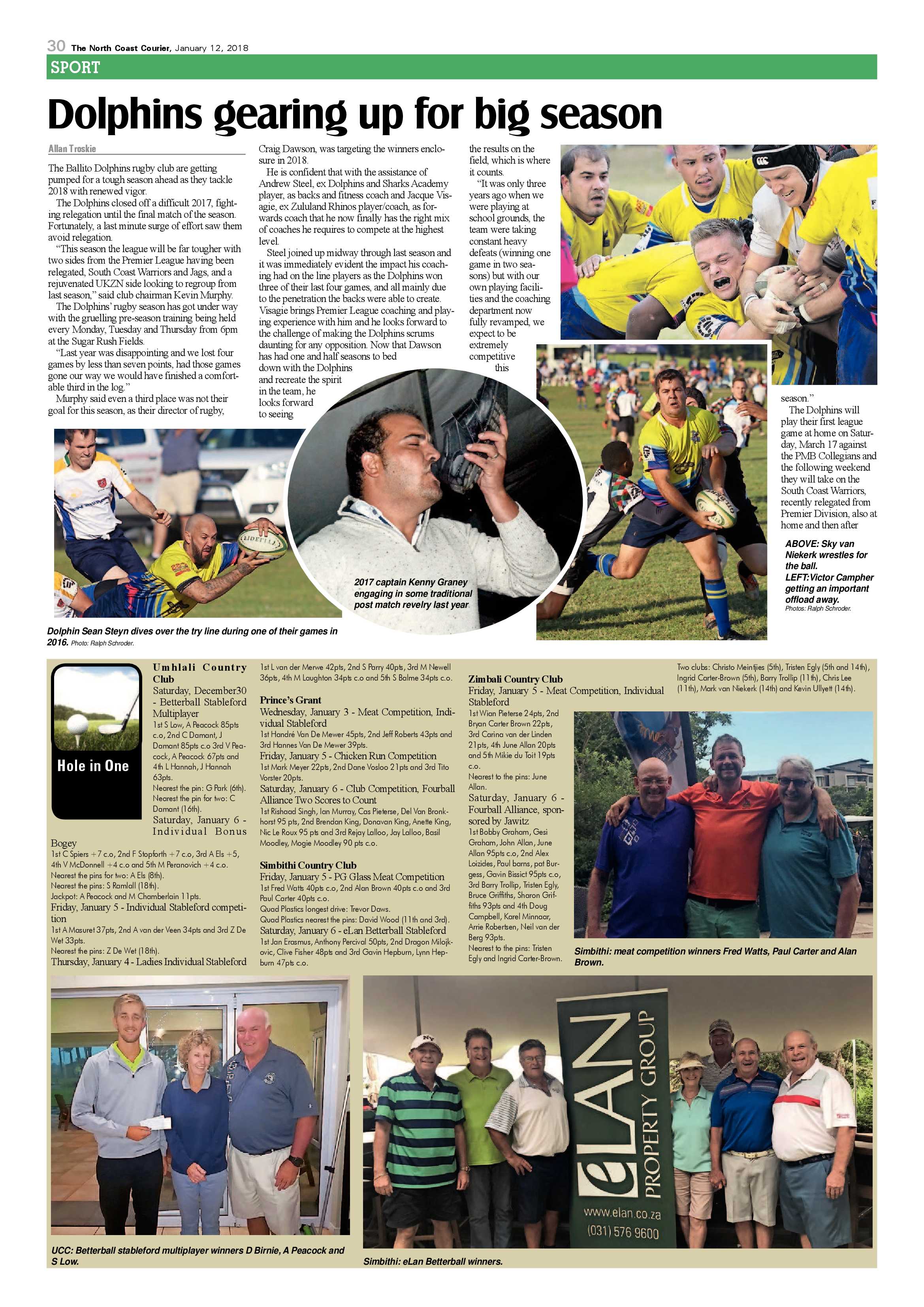The North Coast Courier – 12 January 2018 page 30