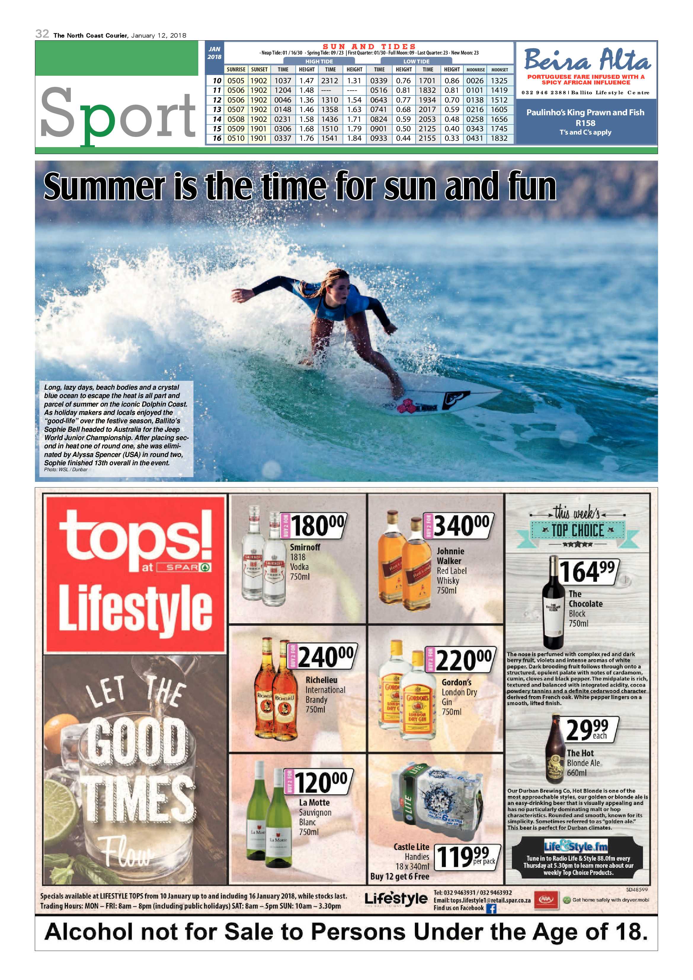 The North Coast Courier – 12 January 2018 page 32