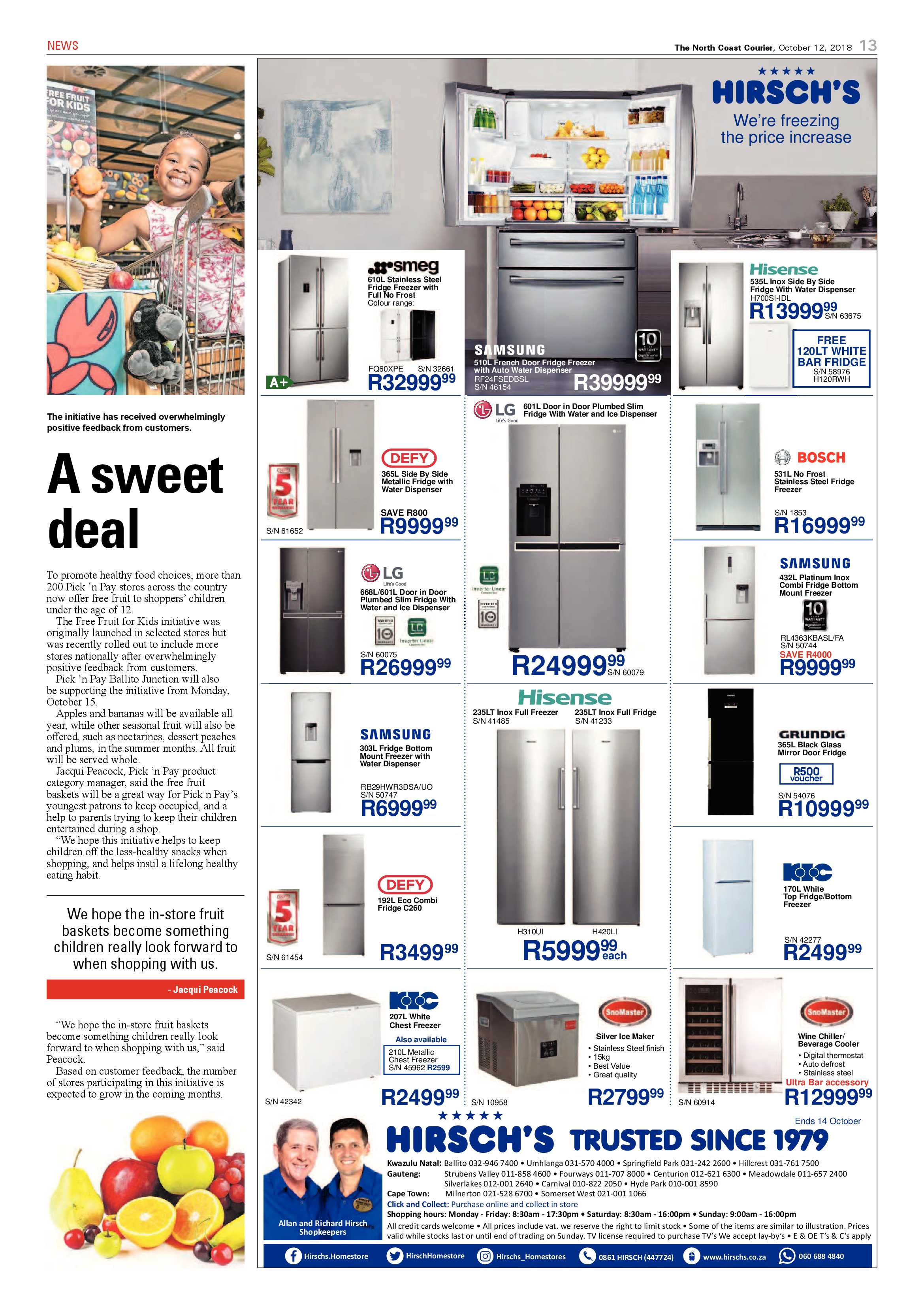 The North Coast Courier – 12 October 2018 page 13