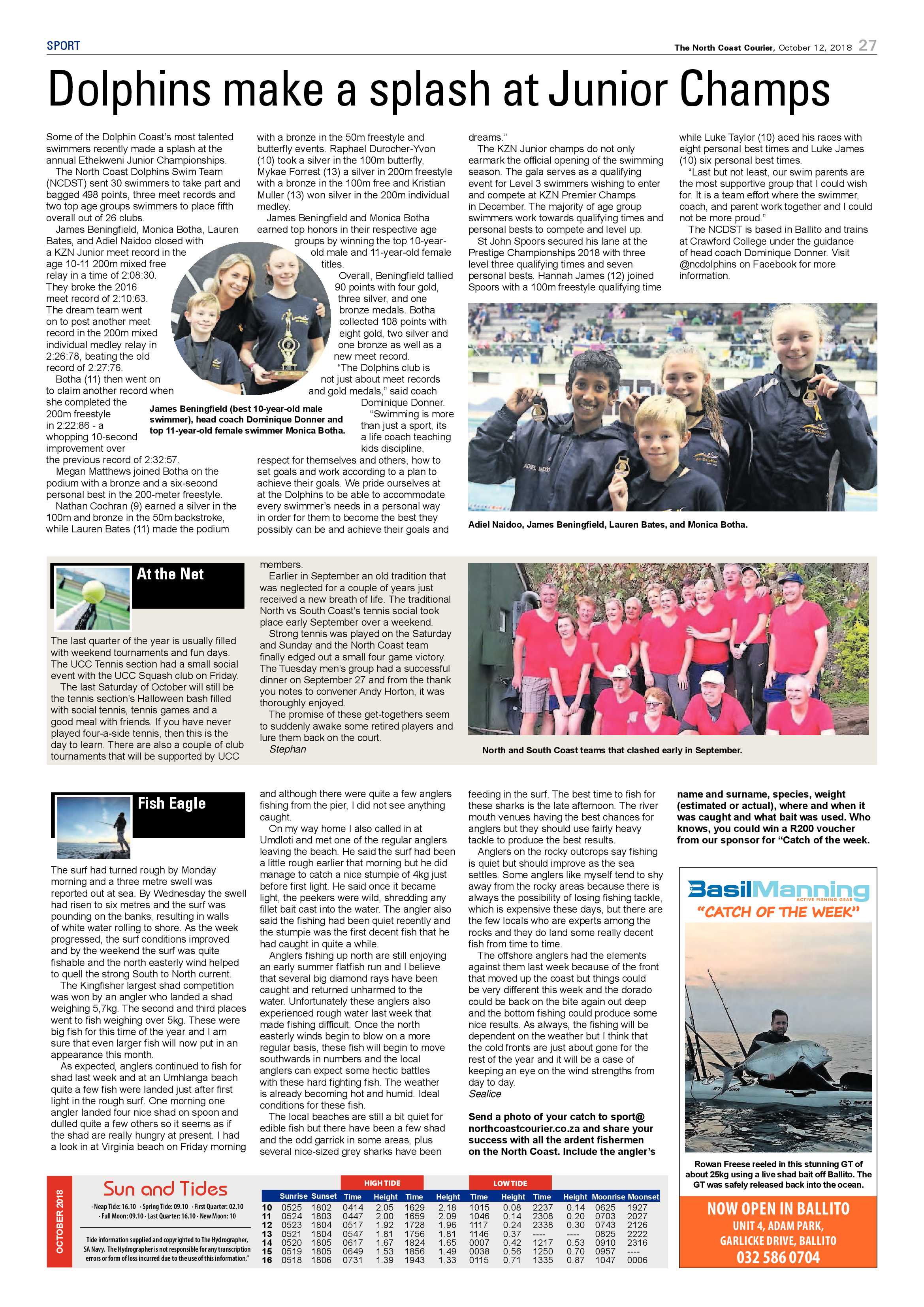The North Coast Courier – 12 October 2018 page 27