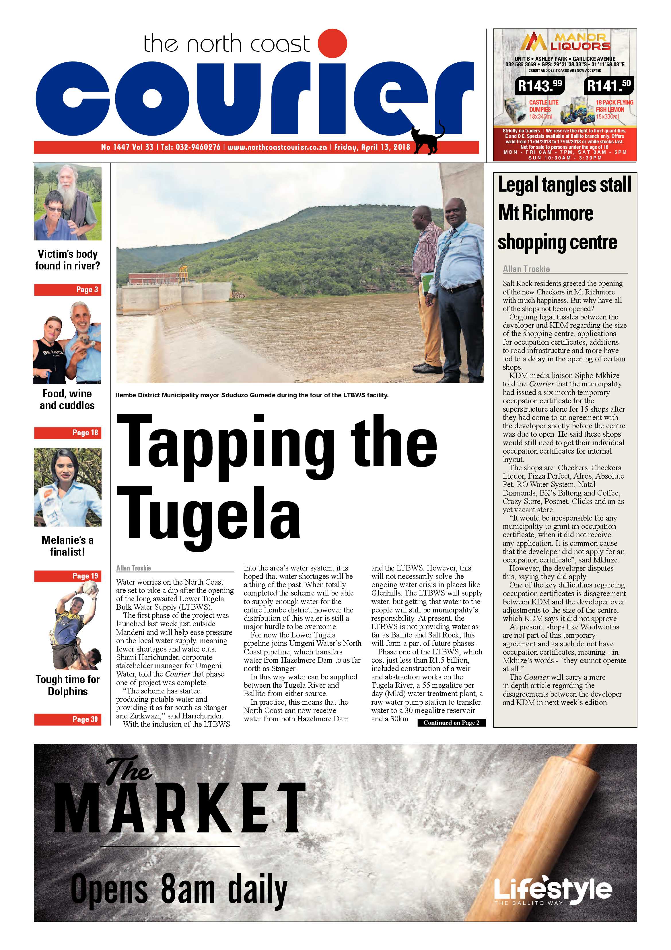 The North Coast Courier – 13 April 2018 page 1