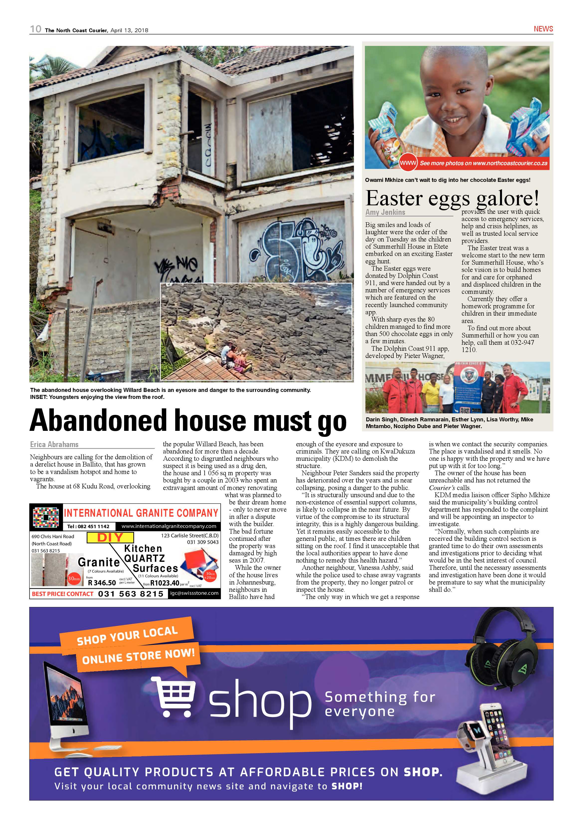 The North Coast Courier – 13 April 2018 page 10