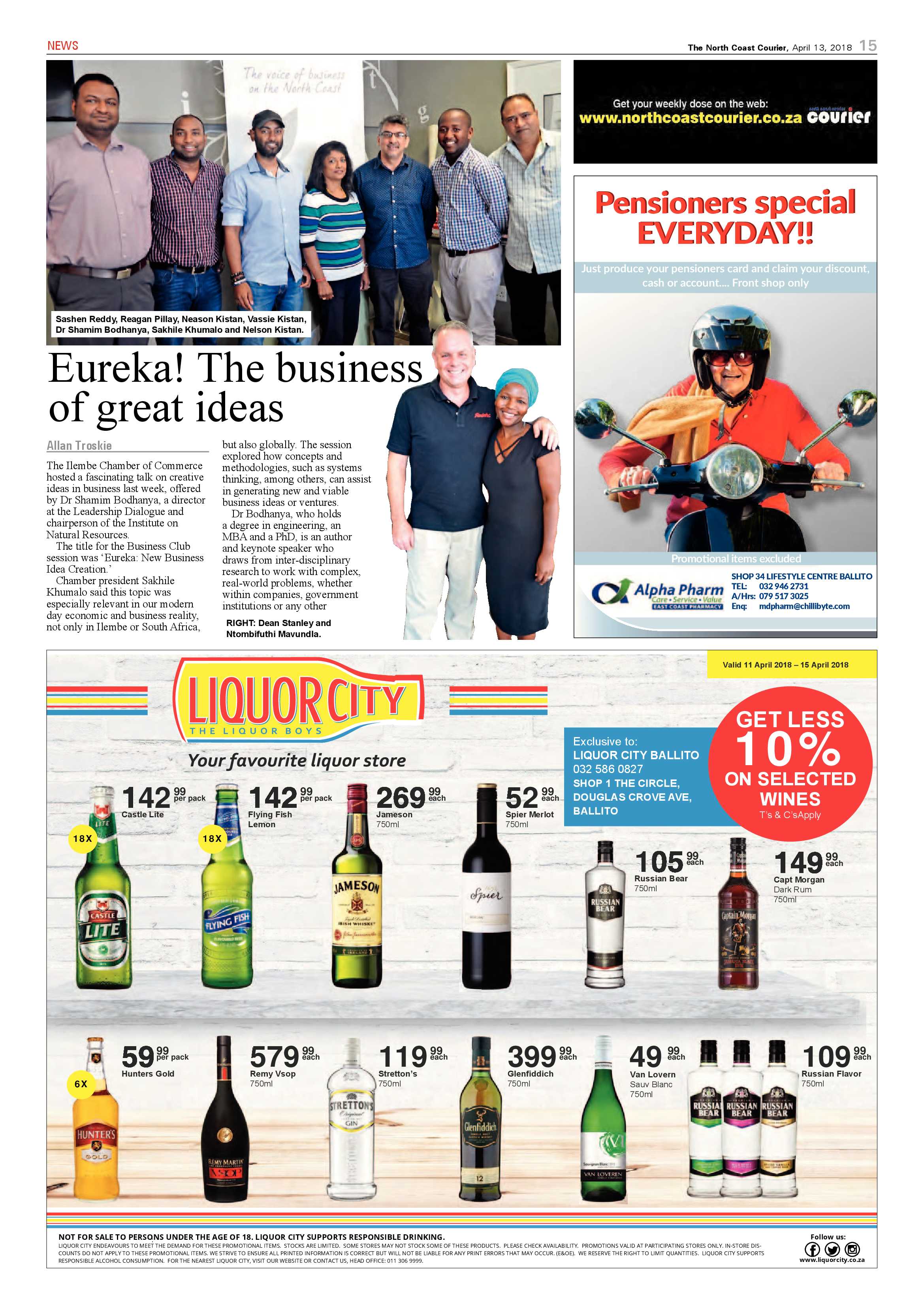 The North Coast Courier – 13 April 2018 page 15