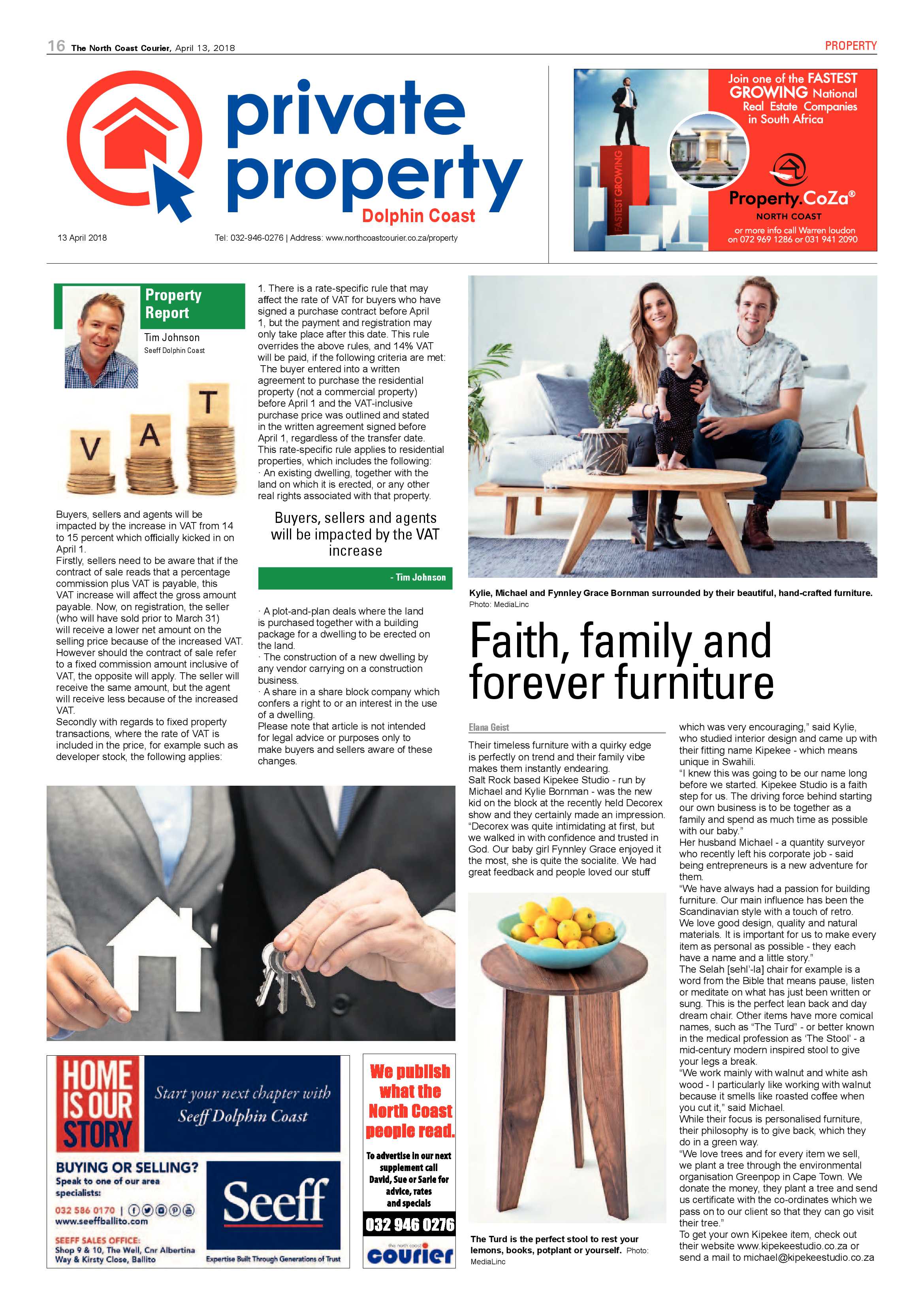 The North Coast Courier – 13 April 2018 page 16