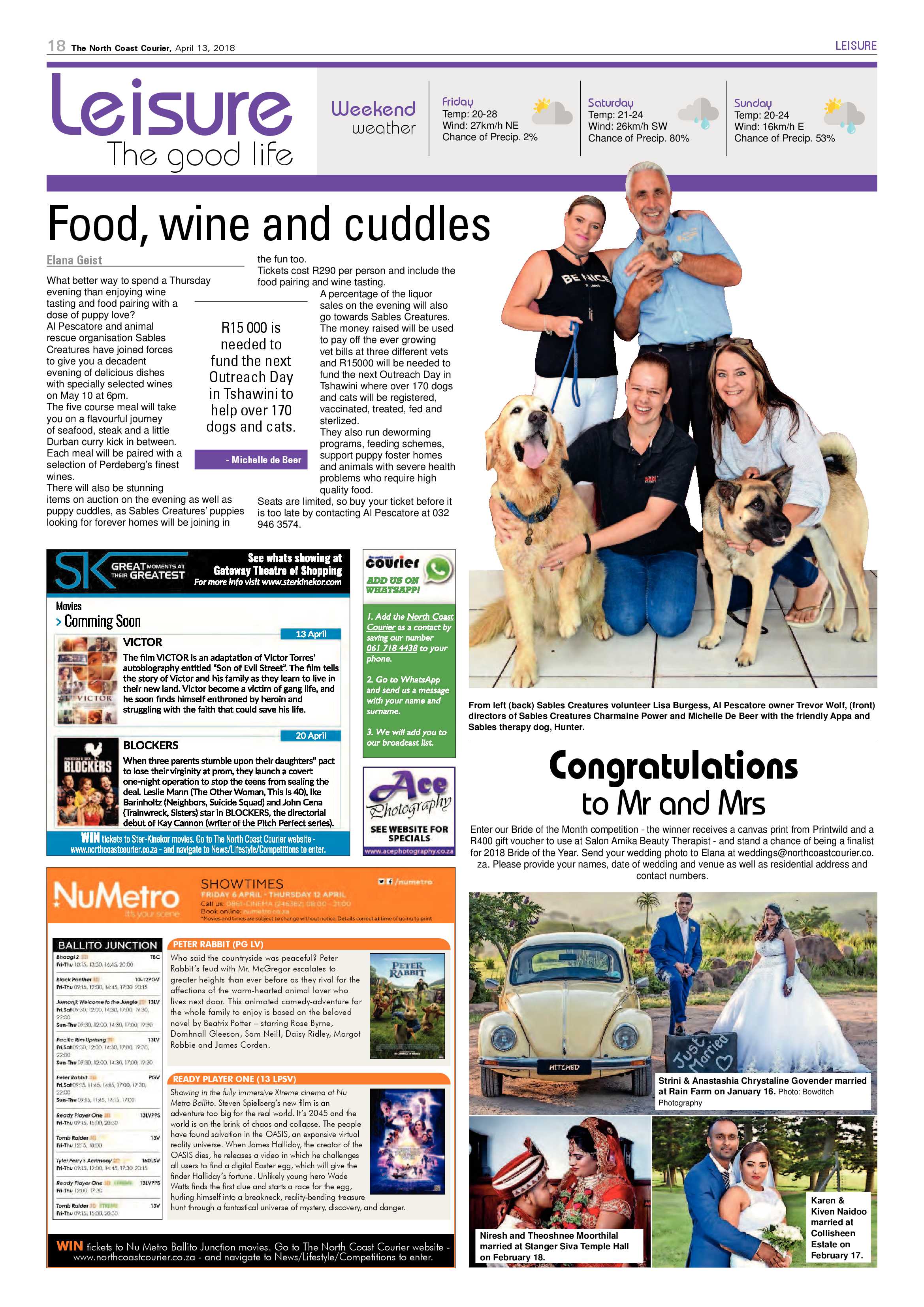 The North Coast Courier – 13 April 2018 page 18