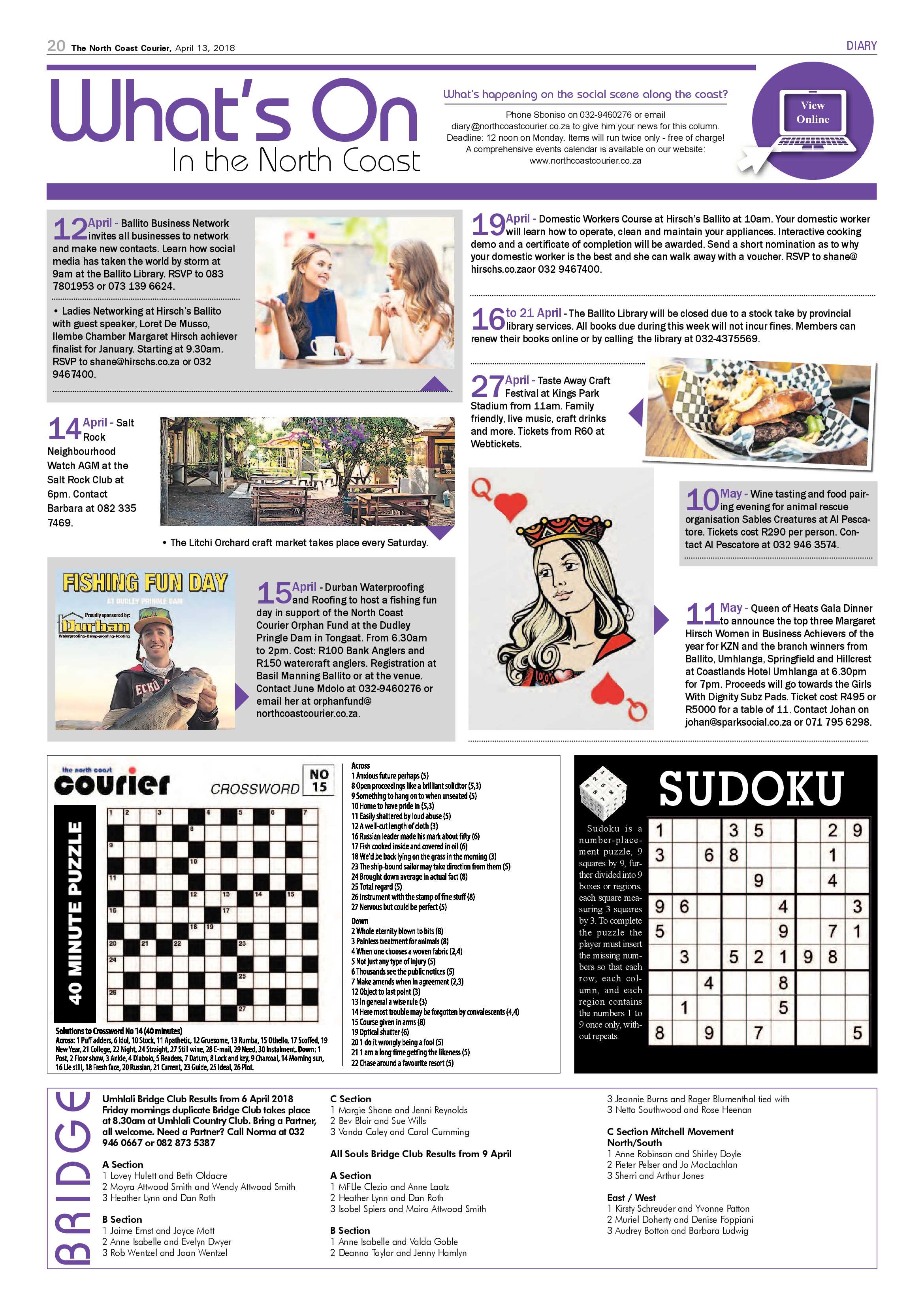 The North Coast Courier – 13 April 2018 page 20