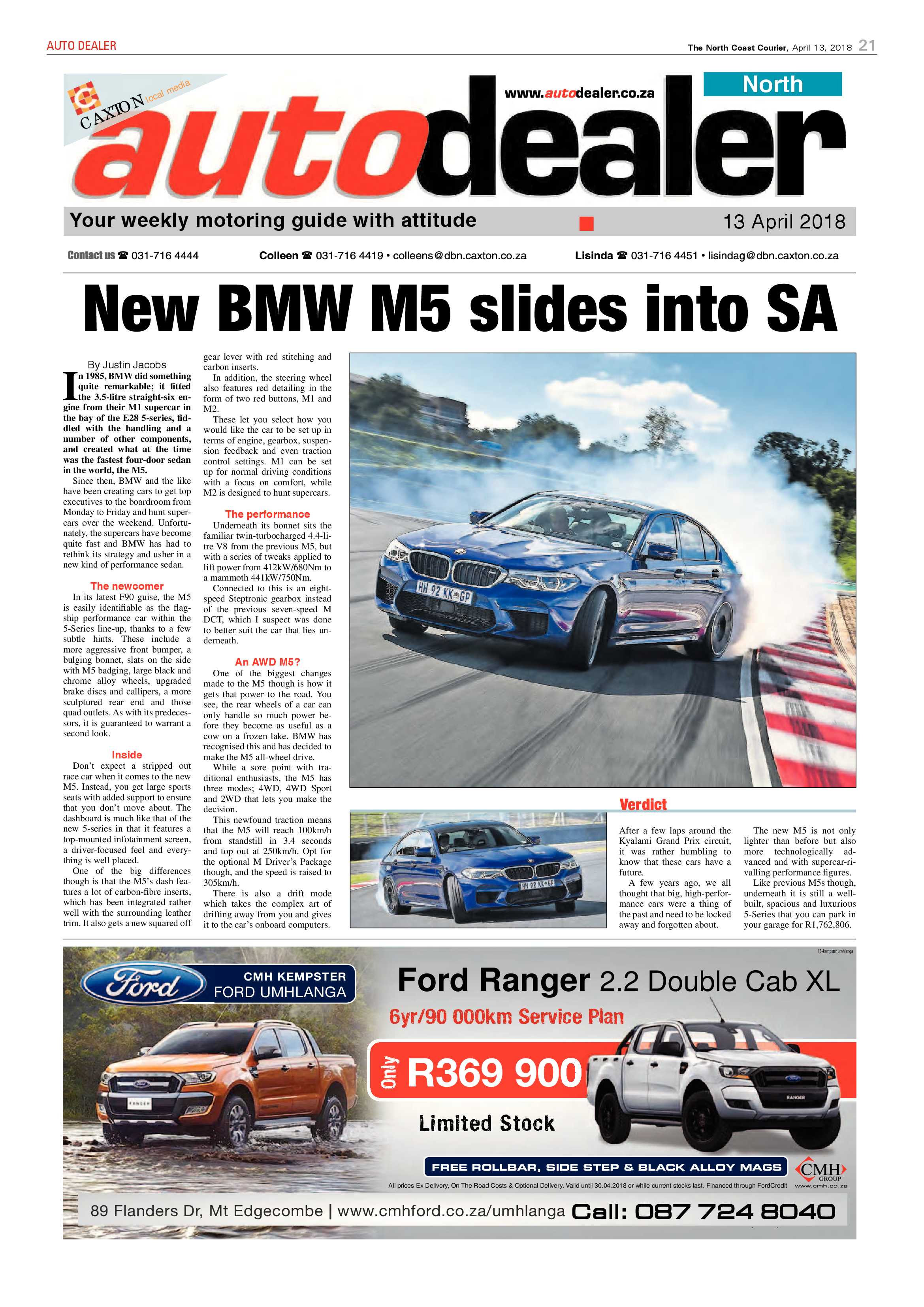The North Coast Courier – 13 April 2018 page 21