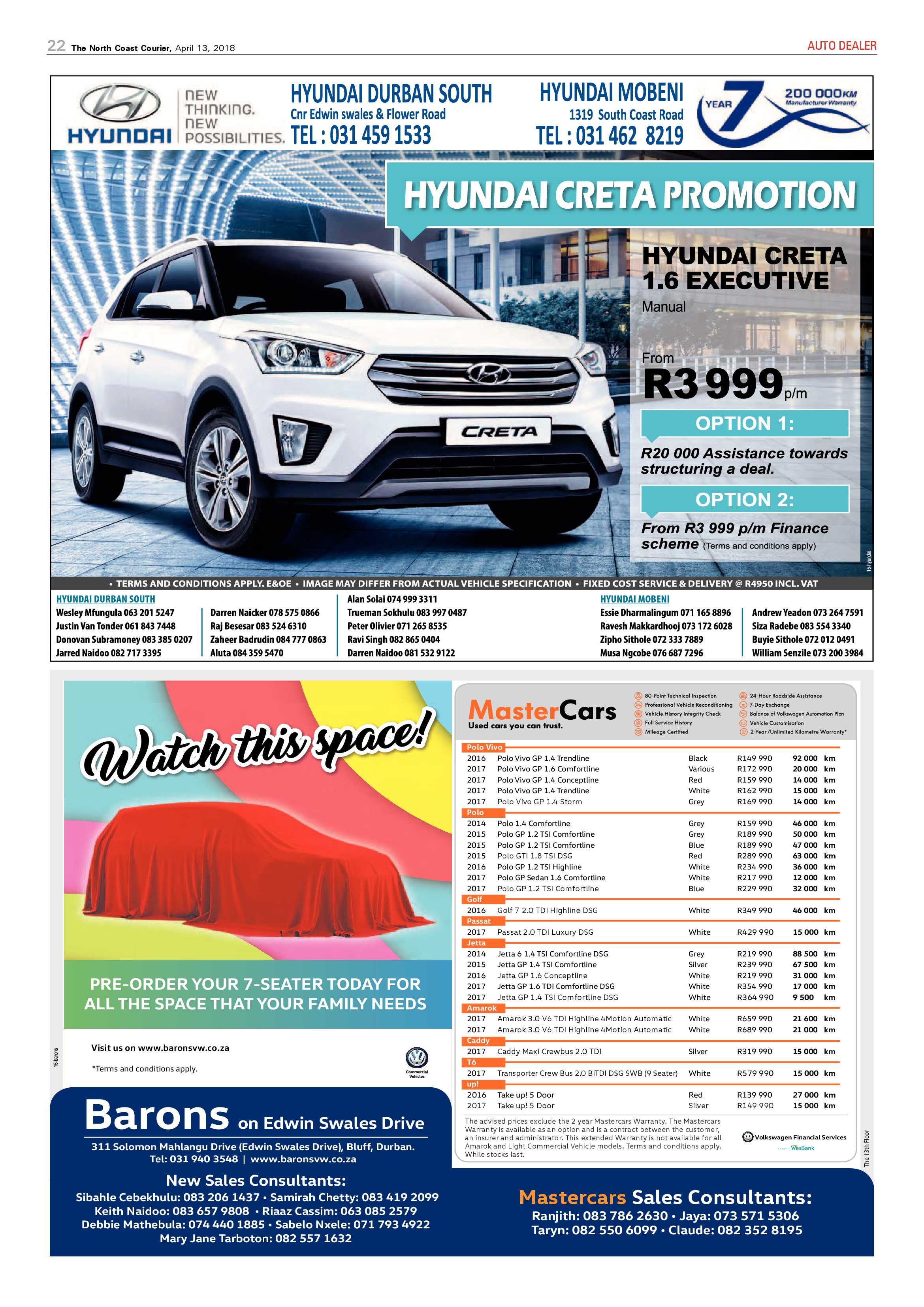 The North Coast Courier – 13 April 2018 page 22