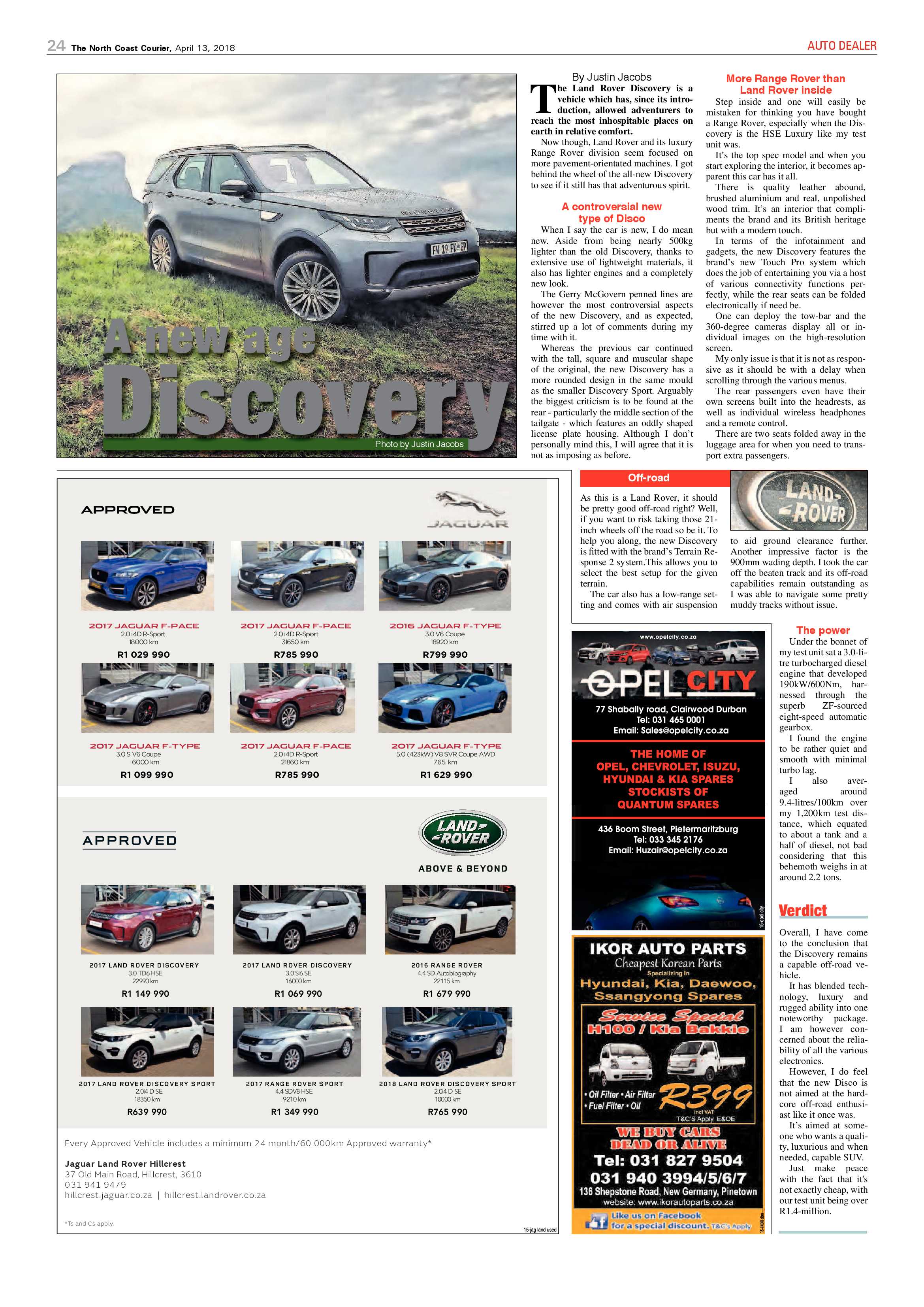 The North Coast Courier – 13 April 2018 page 24