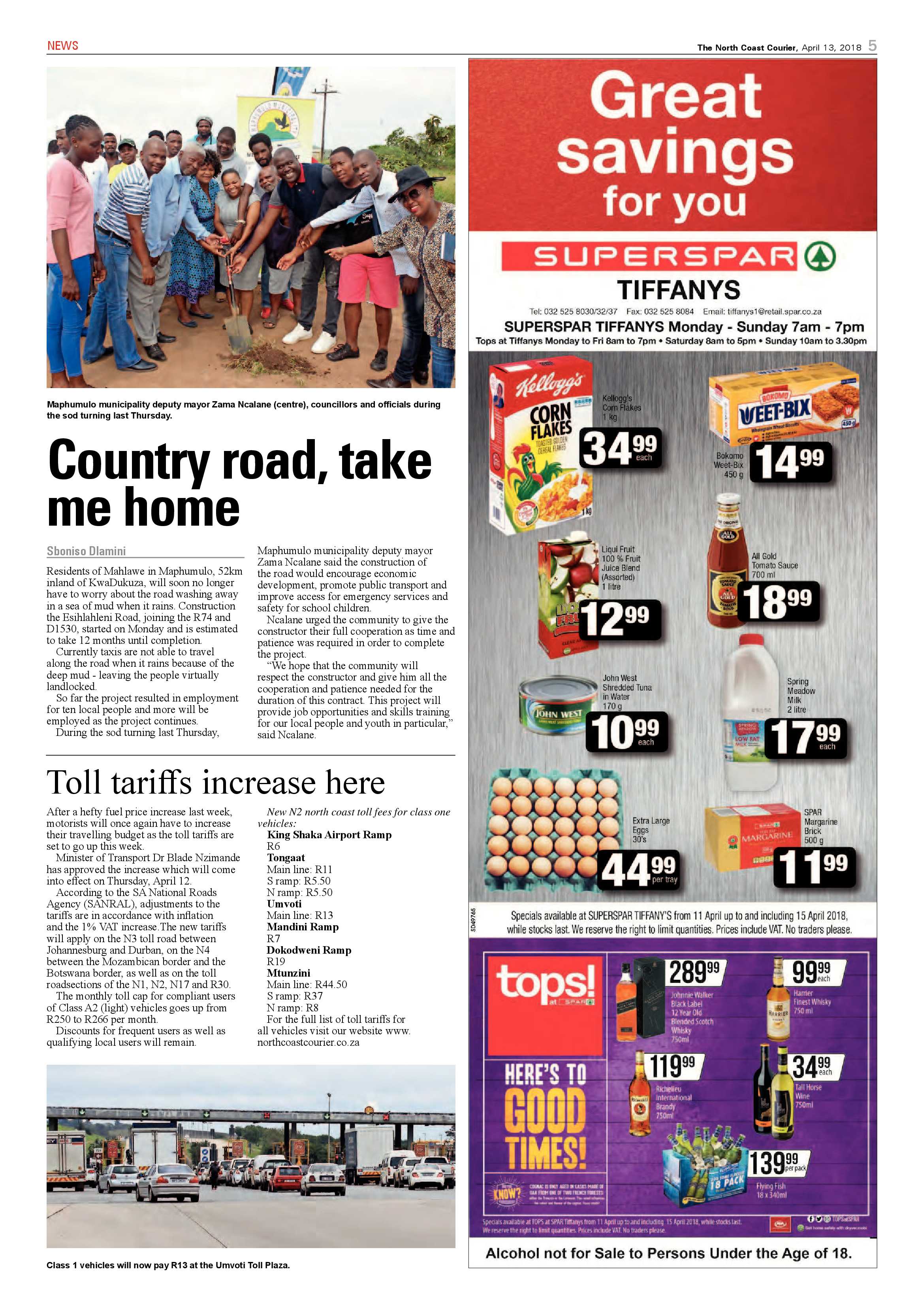 The North Coast Courier – 13 April 2018 page 5