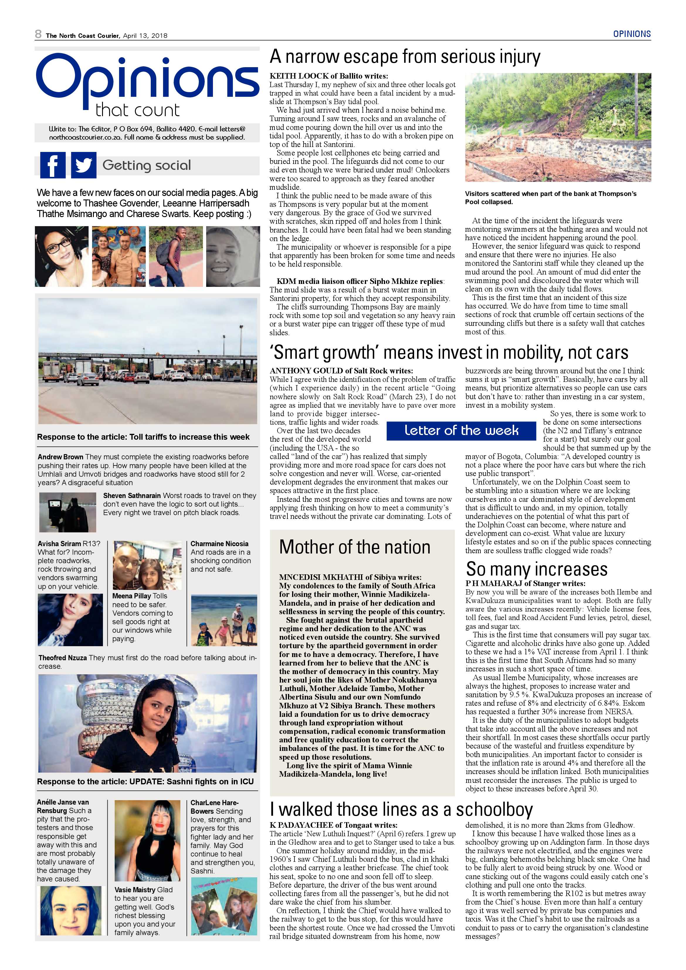 The North Coast Courier – 13 April 2018 page 8