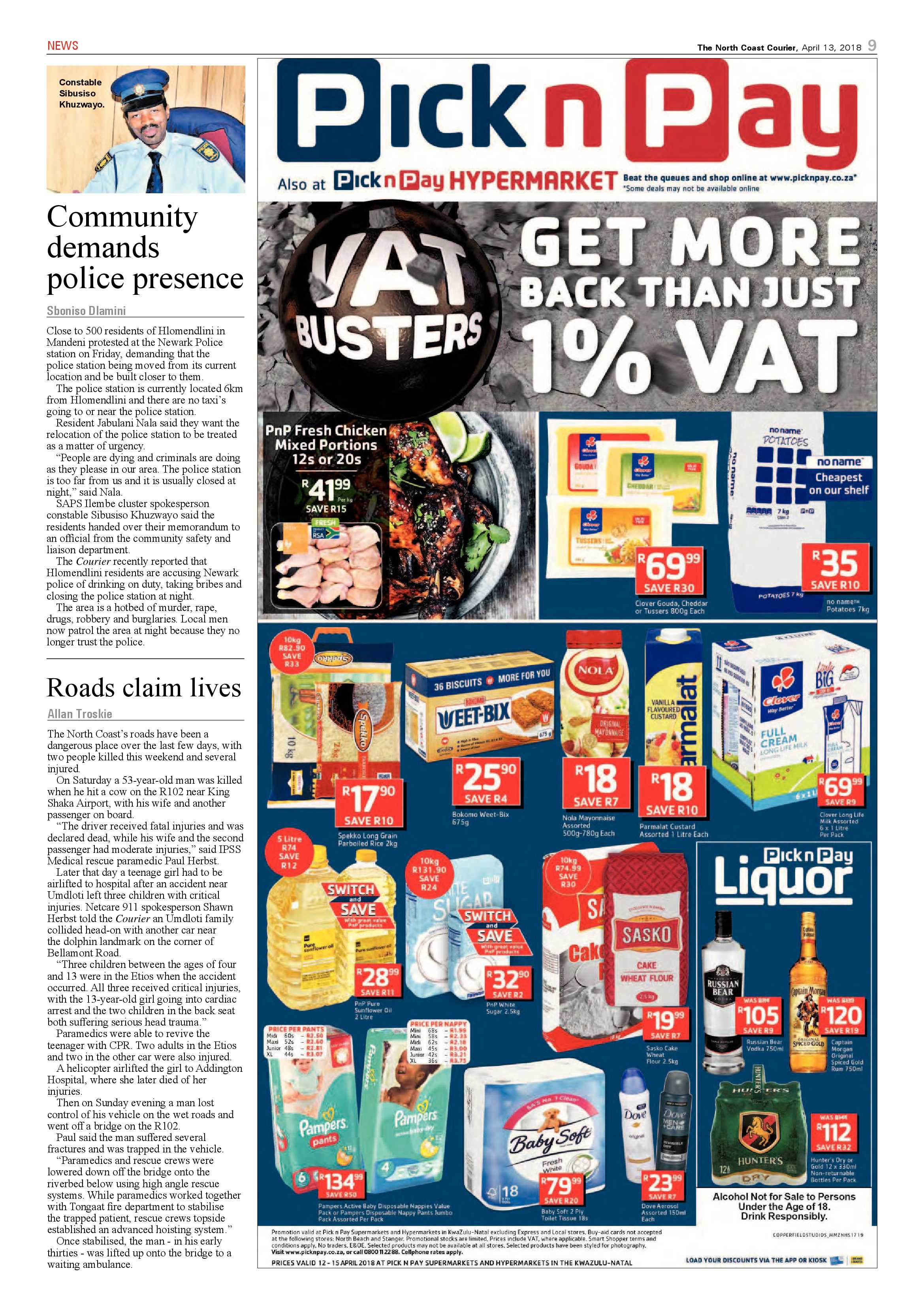 The North Coast Courier – 13 April 2018 page 9