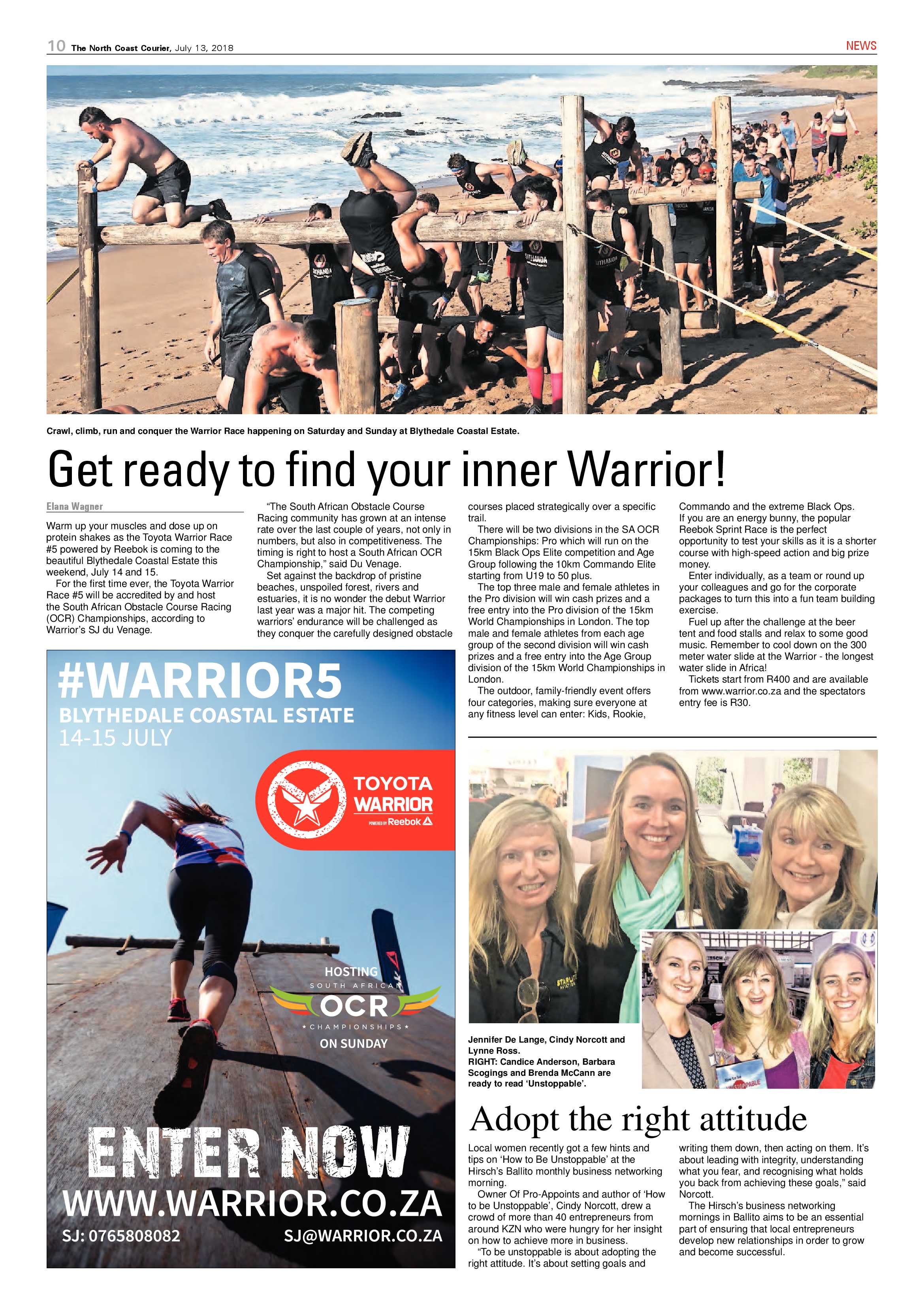 The North Coast Courier – 13 July 2018 page 10