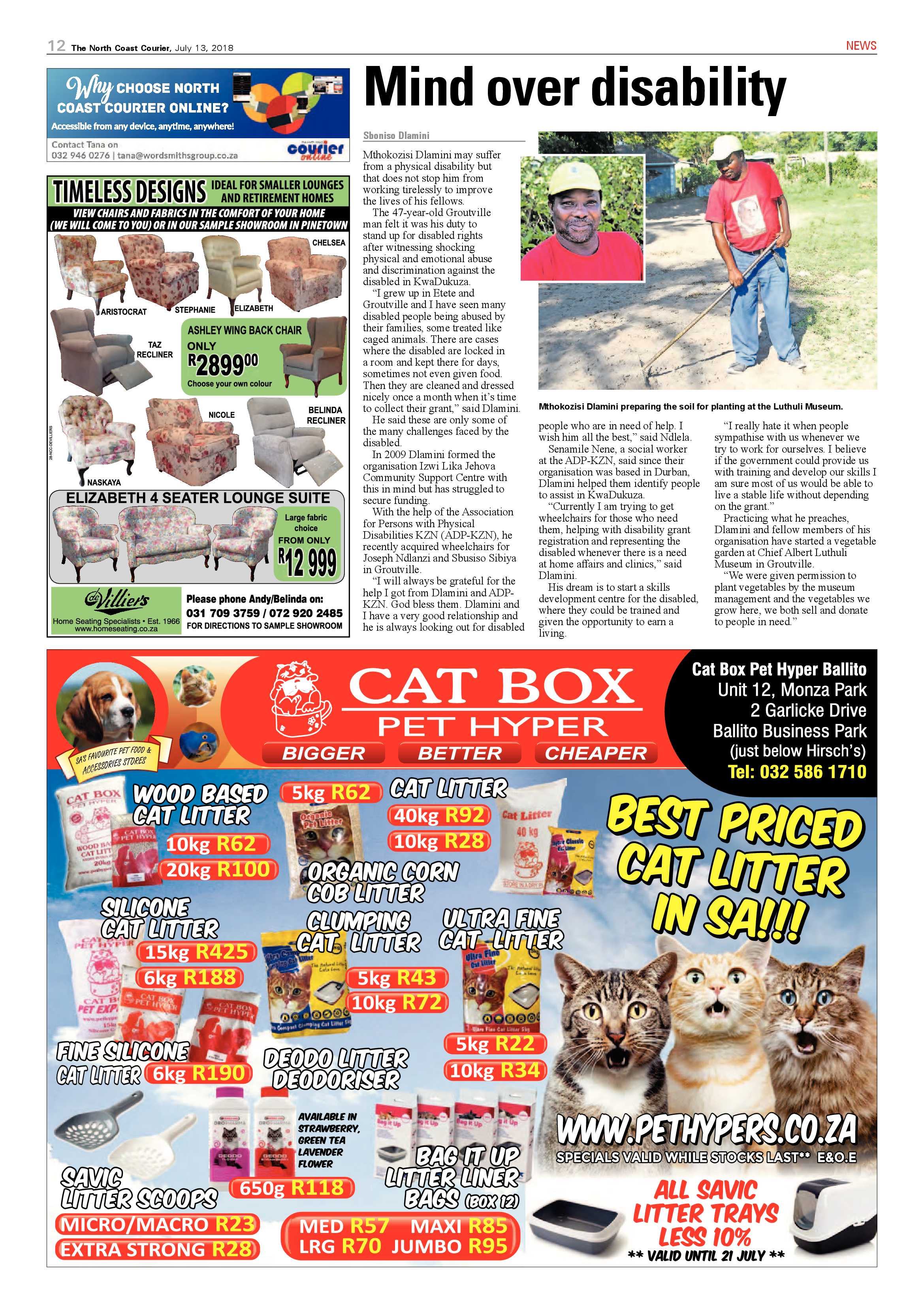 The North Coast Courier – 13 July 2018 page 12
