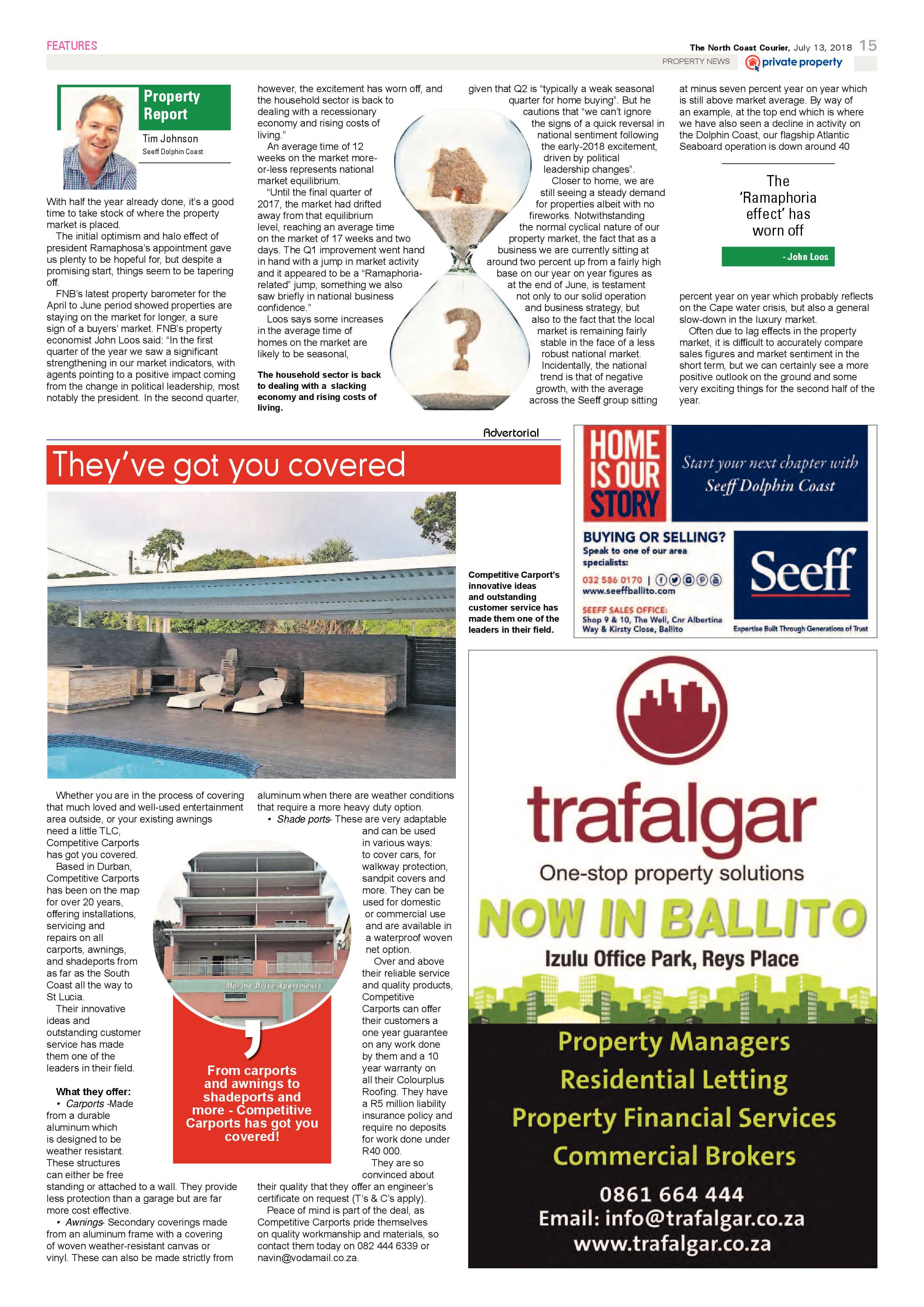 The North Coast Courier – 13 July 2018 page 15
