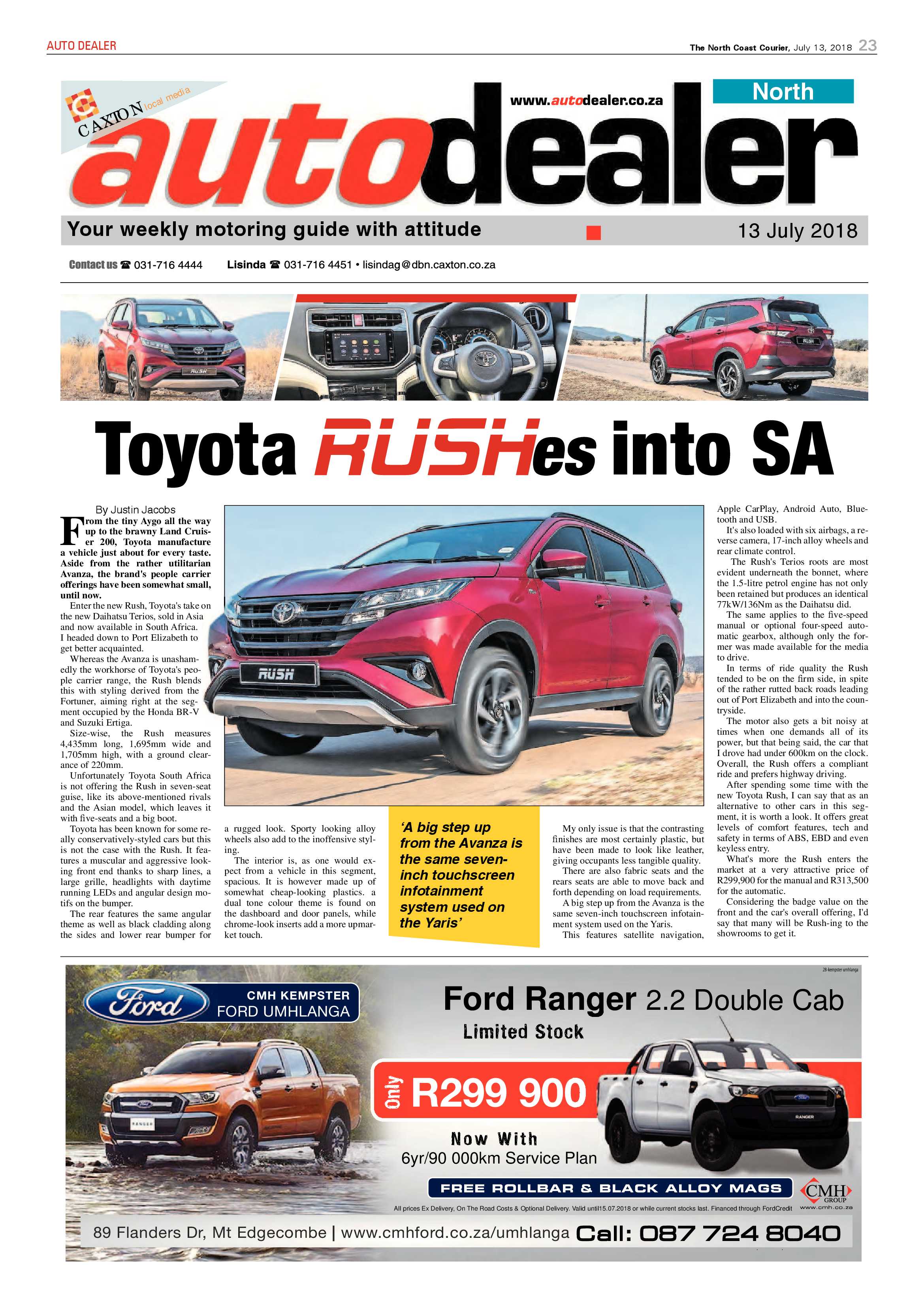 The North Coast Courier – 13 July 2018 page 23