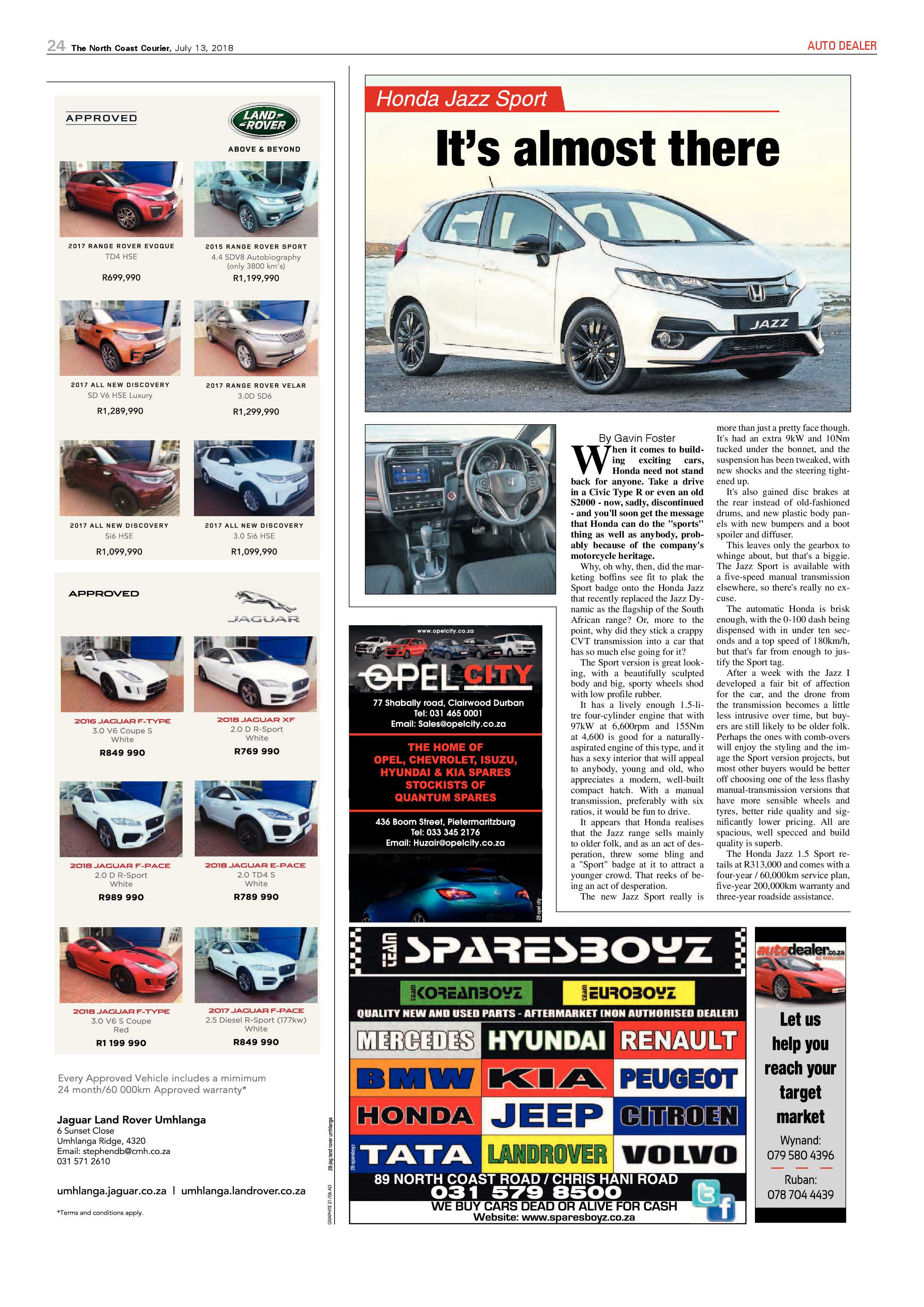 The North Coast Courier – 13 July 2018 page 24