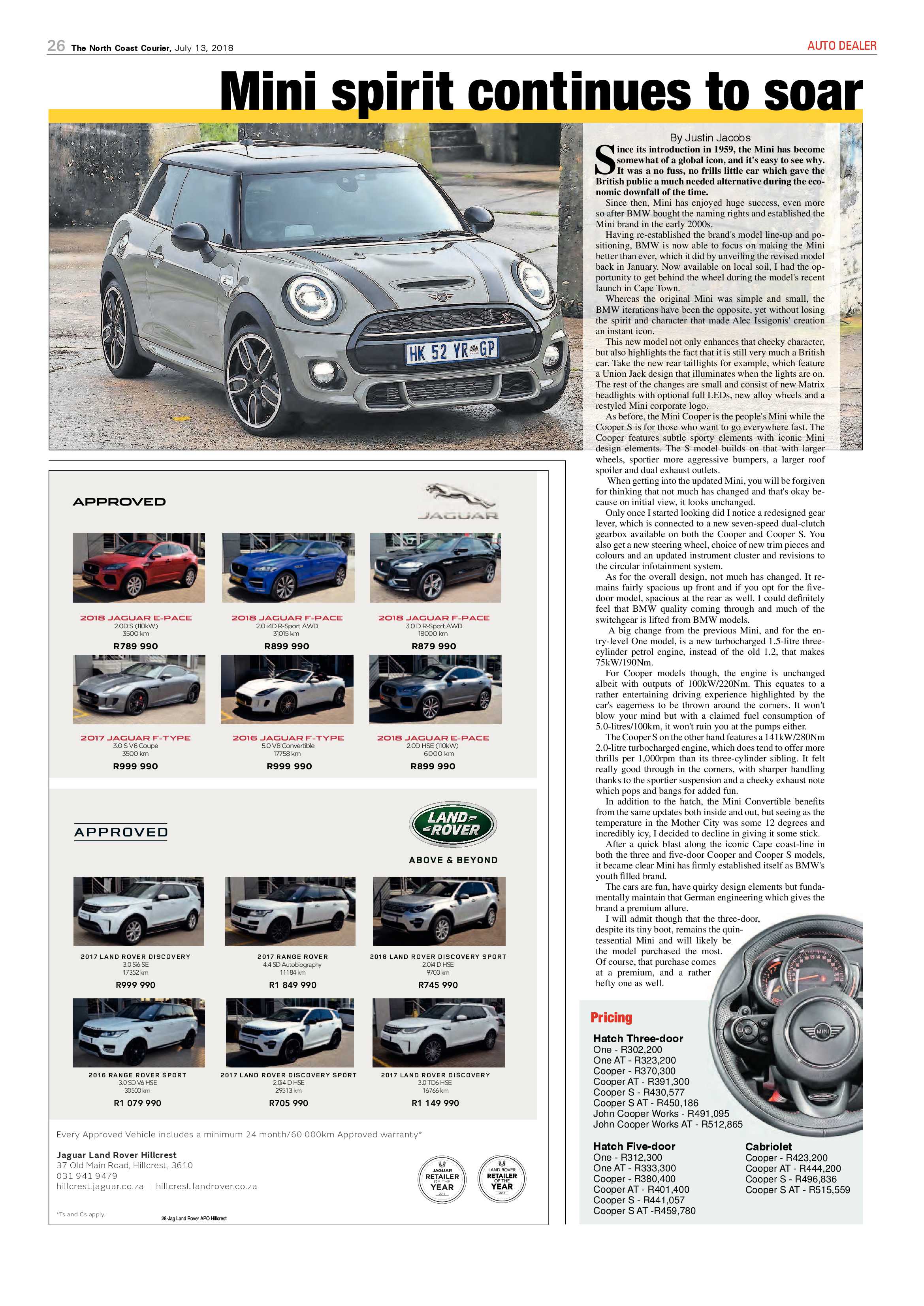 The North Coast Courier – 13 July 2018 page 26