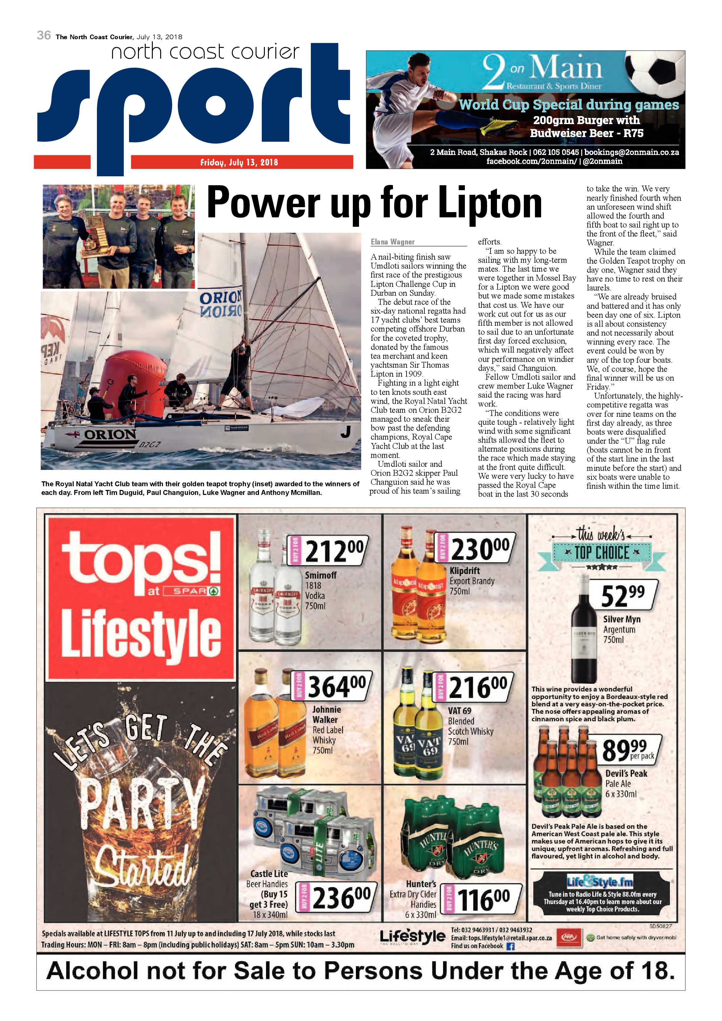 The North Coast Courier – 13 July 2018 page 36