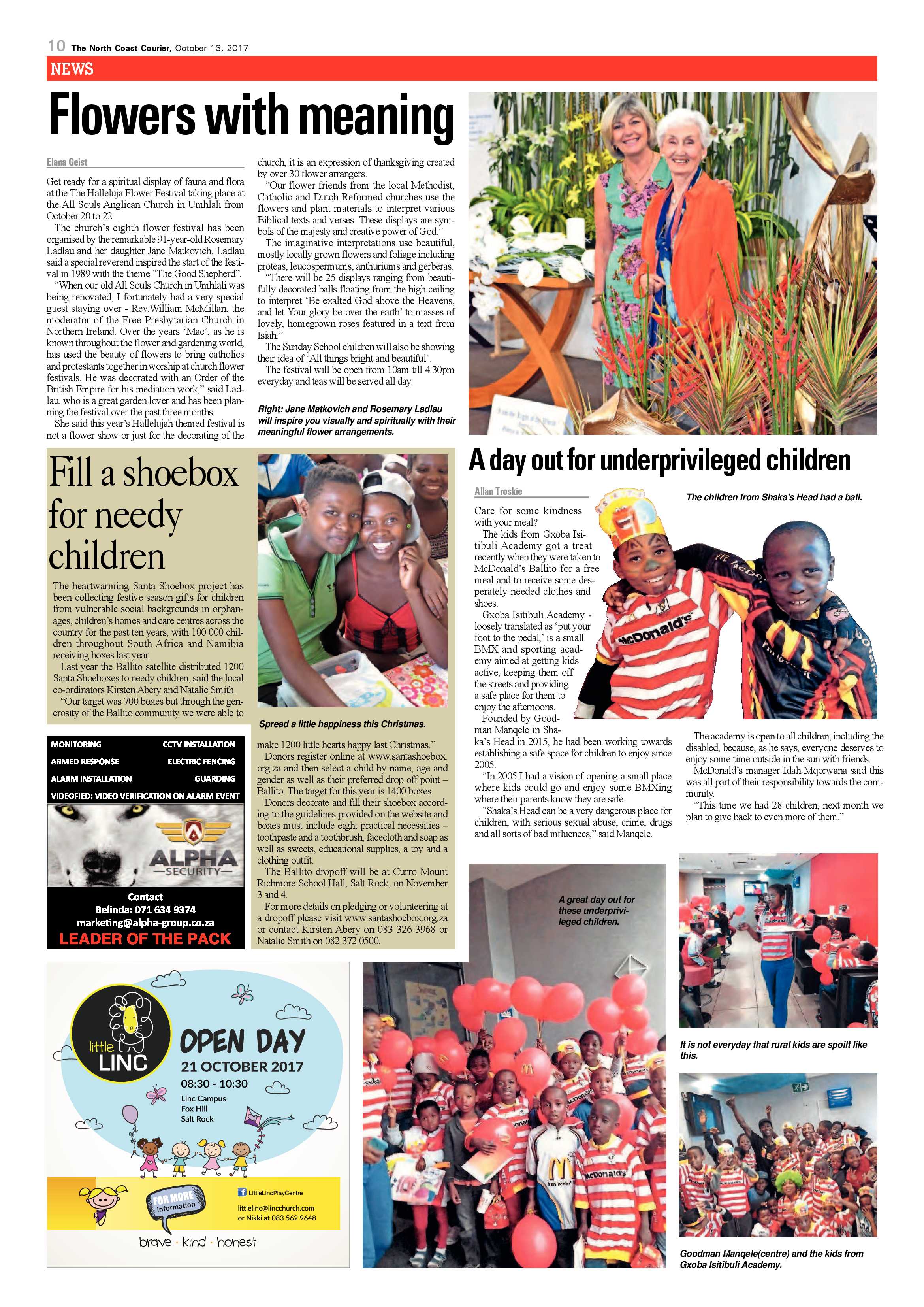 The North Coast Courier – 13 October 2017 page 10