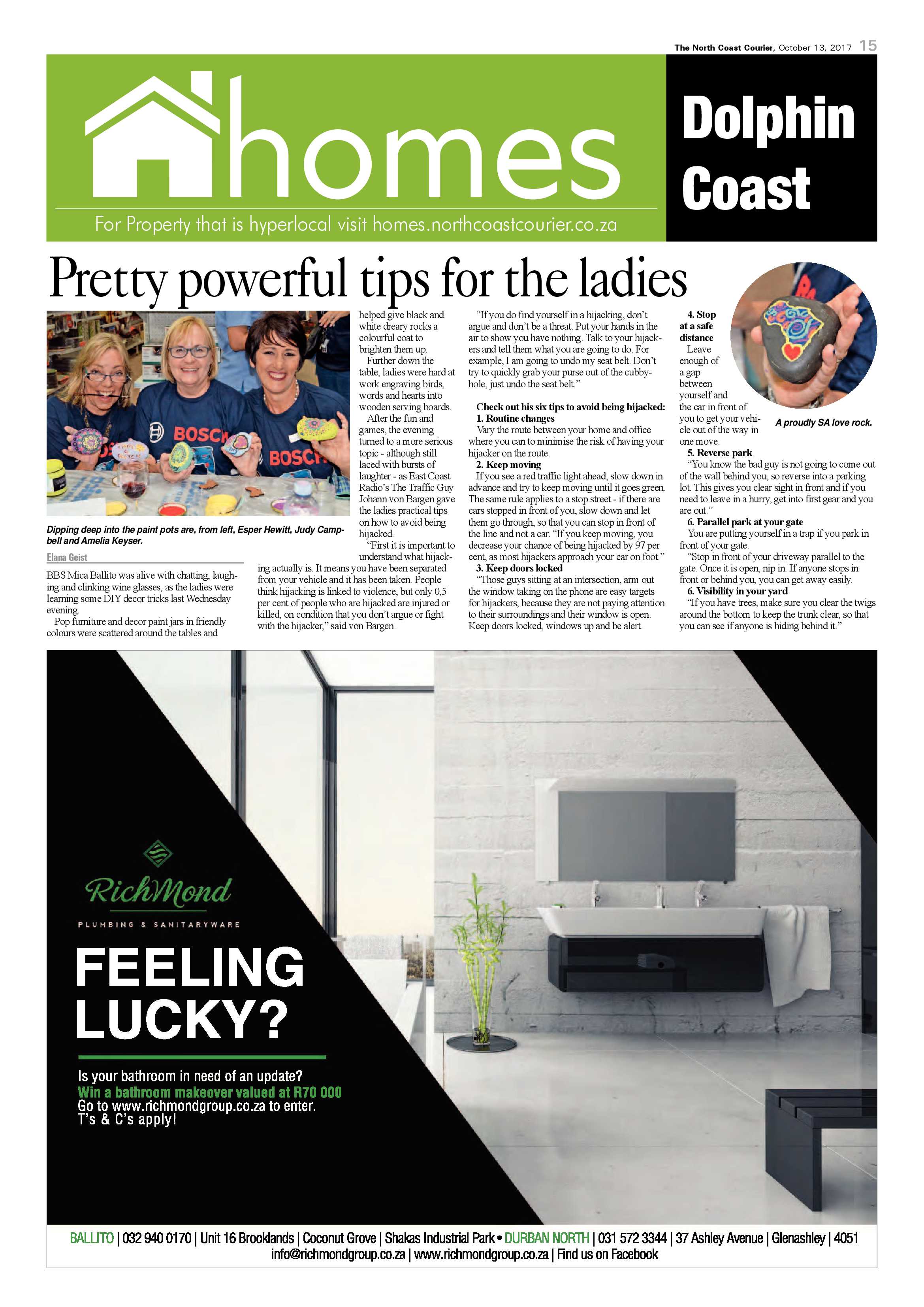 The North Coast Courier – 13 October 2017 page 15