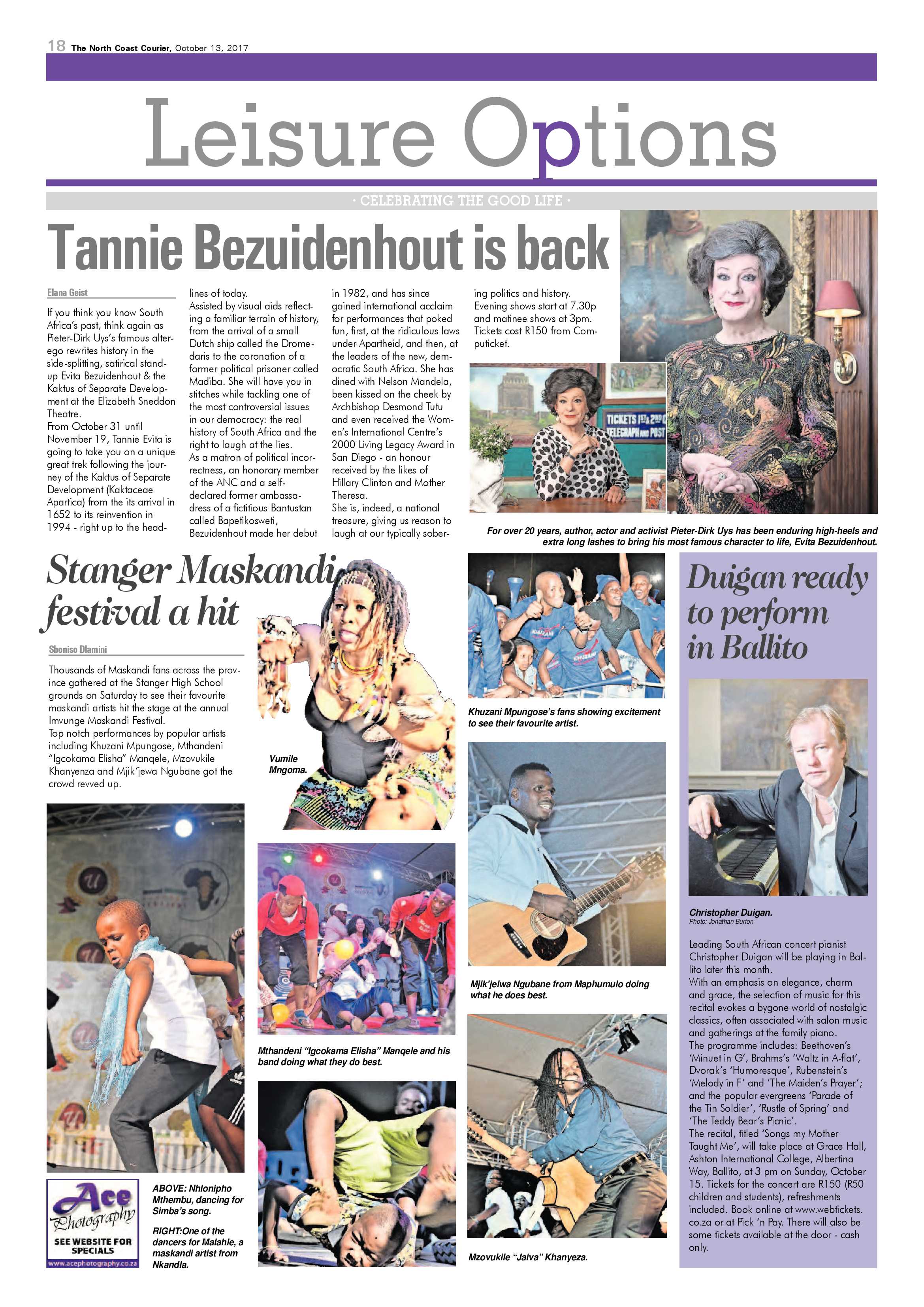 The North Coast Courier – 13 October 2017 page 18