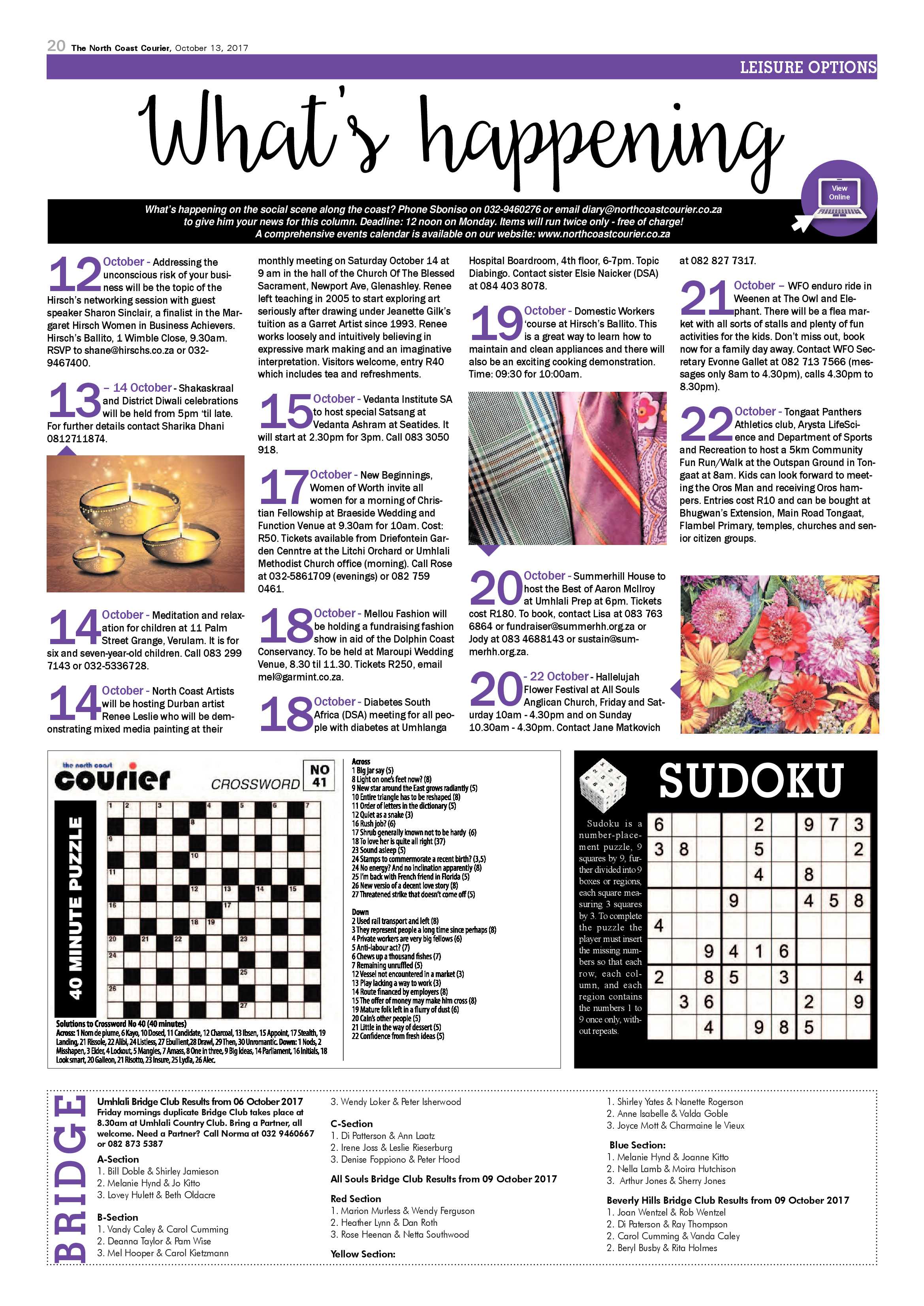 The North Coast Courier – 13 October 2017 page 20
