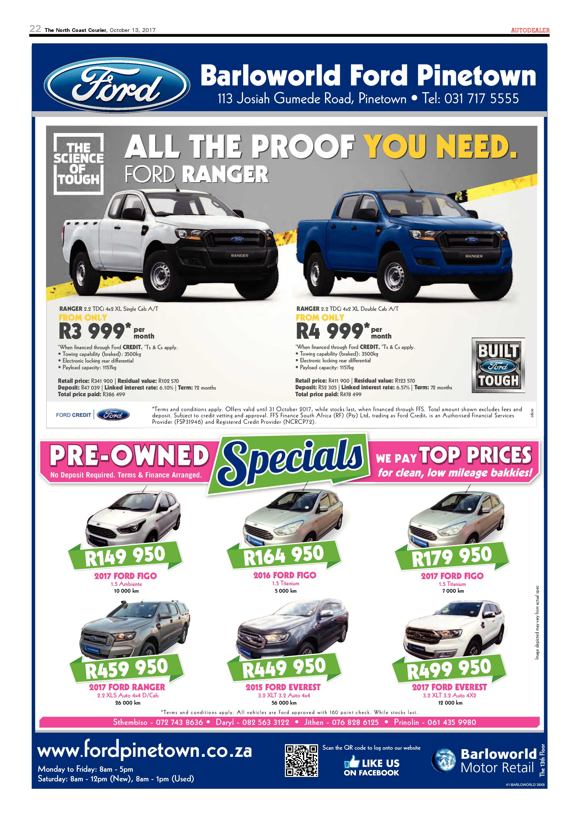 The North Coast Courier – 13 October 2017 page 22