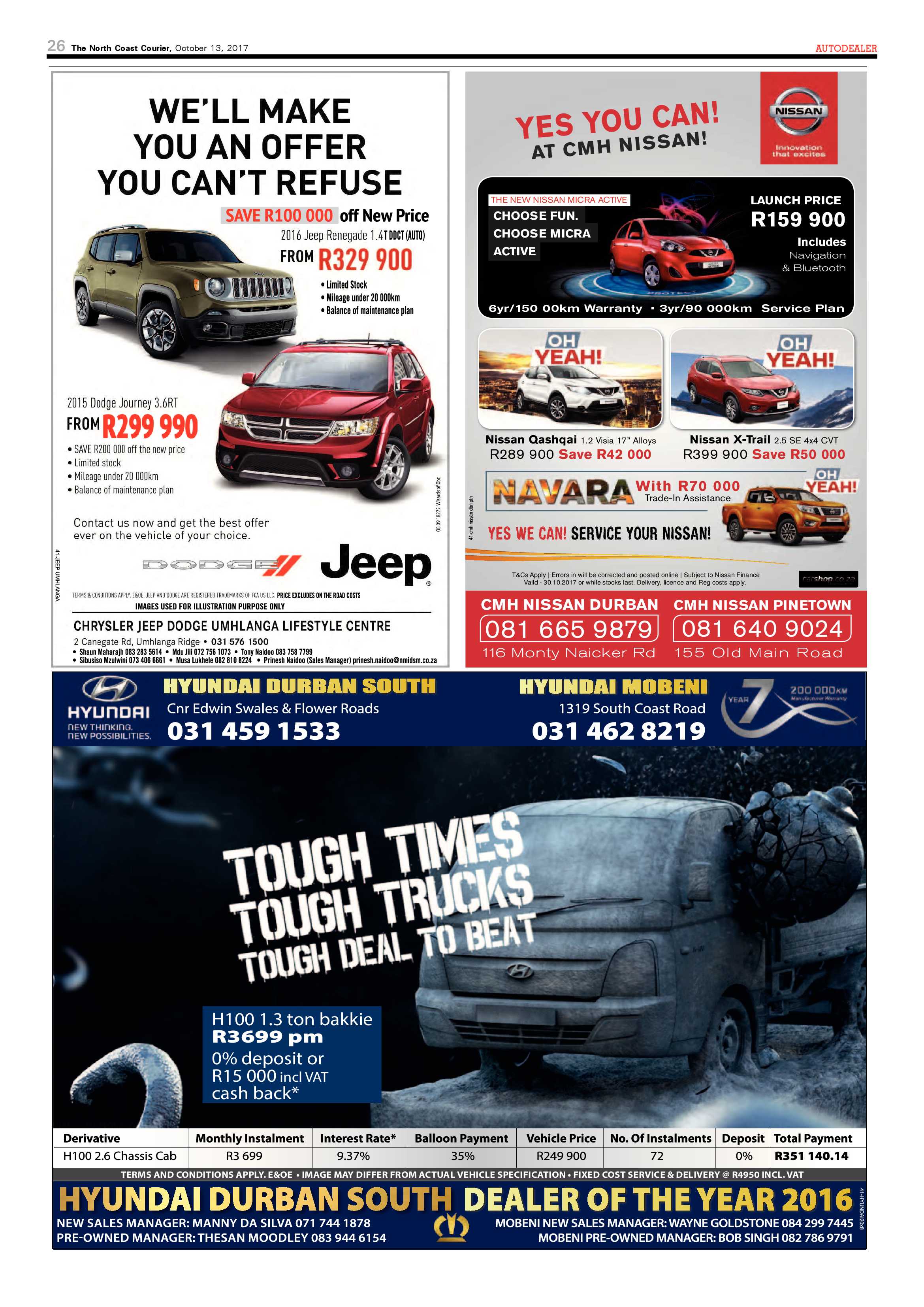 The North Coast Courier – 13 October 2017 page 26