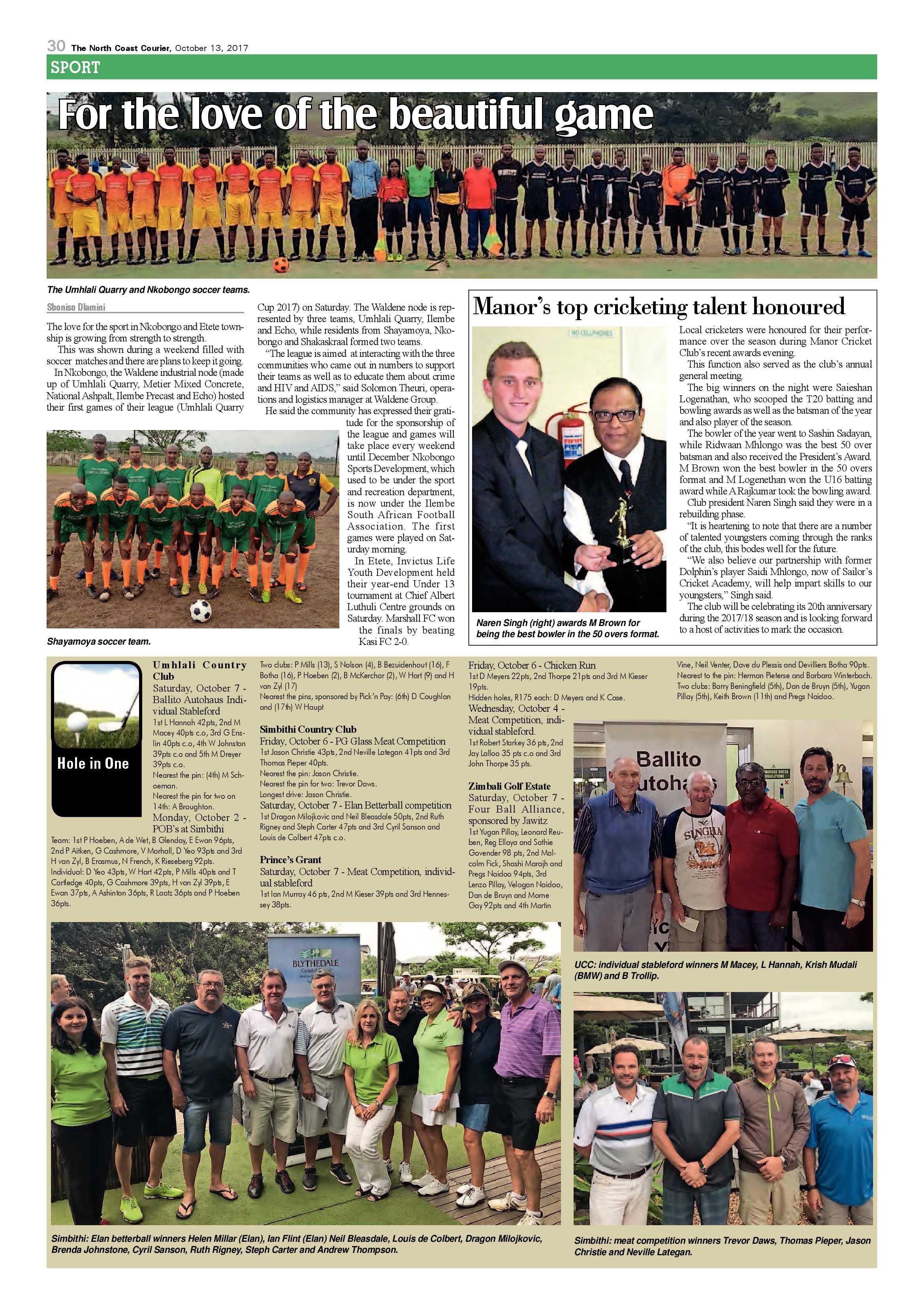 The North Coast Courier – 13 October 2017 page 30